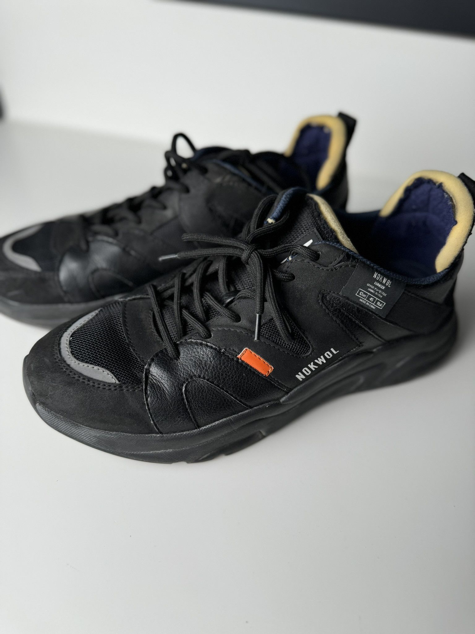 Japanese Brand NOKWOL LUNGER BLACK Size US 12 / EU 45 - 1 Thumbnail
