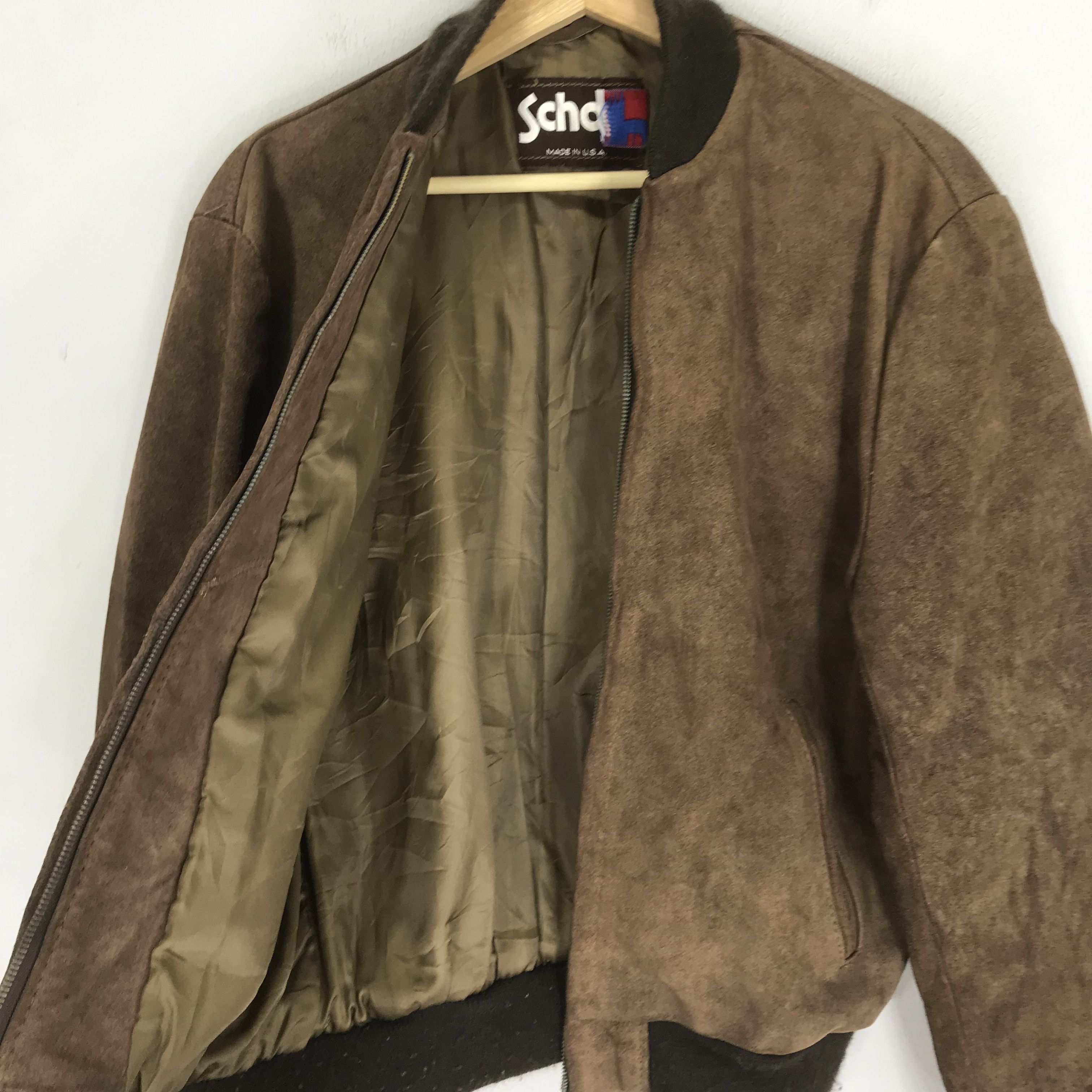 Schott Vintage 90s Schott NYC Brown Suede Pure Leather Jacket Size US M / EU 48-50 / 2 - 5 Thumbnail