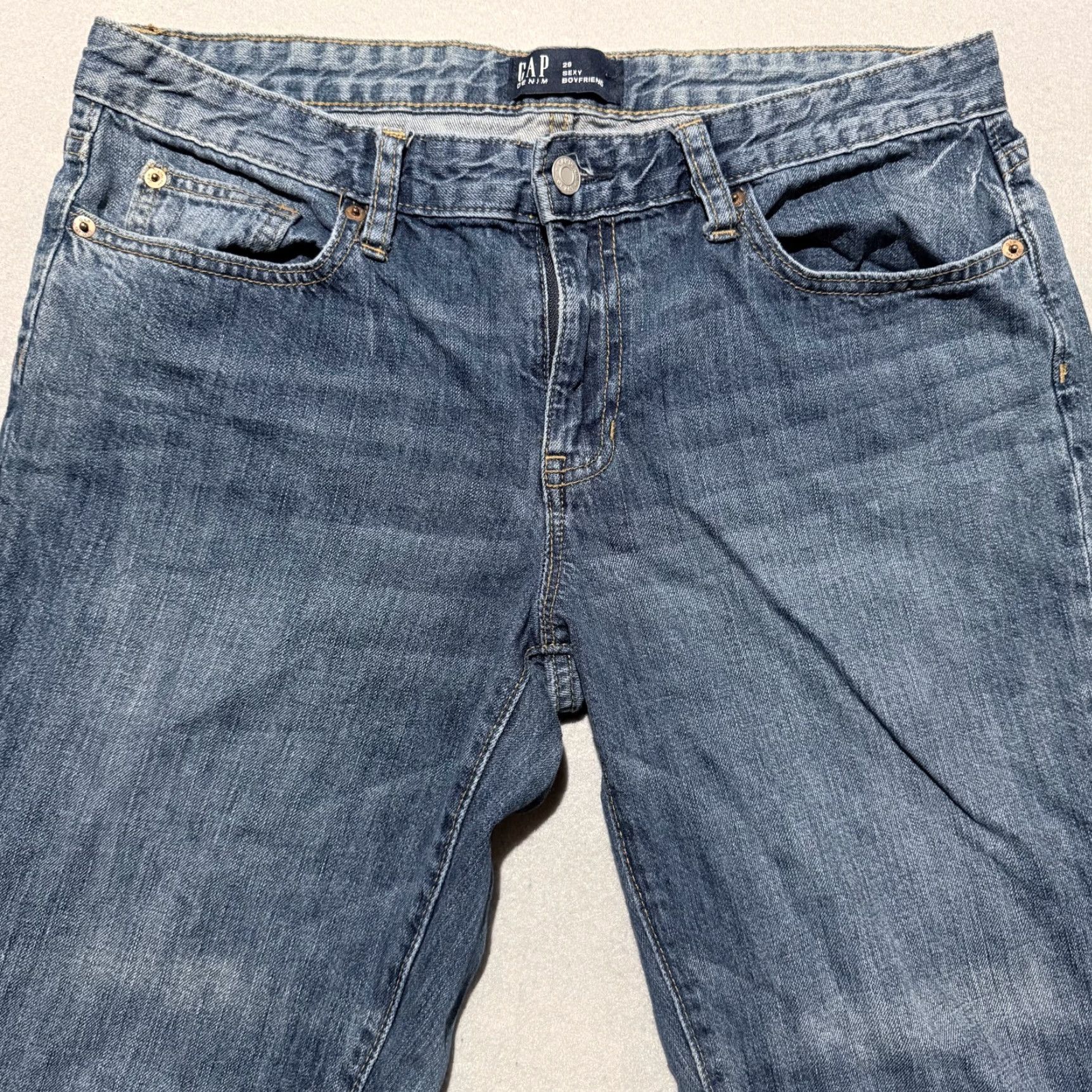 Gap GAP Jeans Women's Blue Denim Mid Rise Zip Fly Classic - 29 Size 29" - 2 Thumbnail