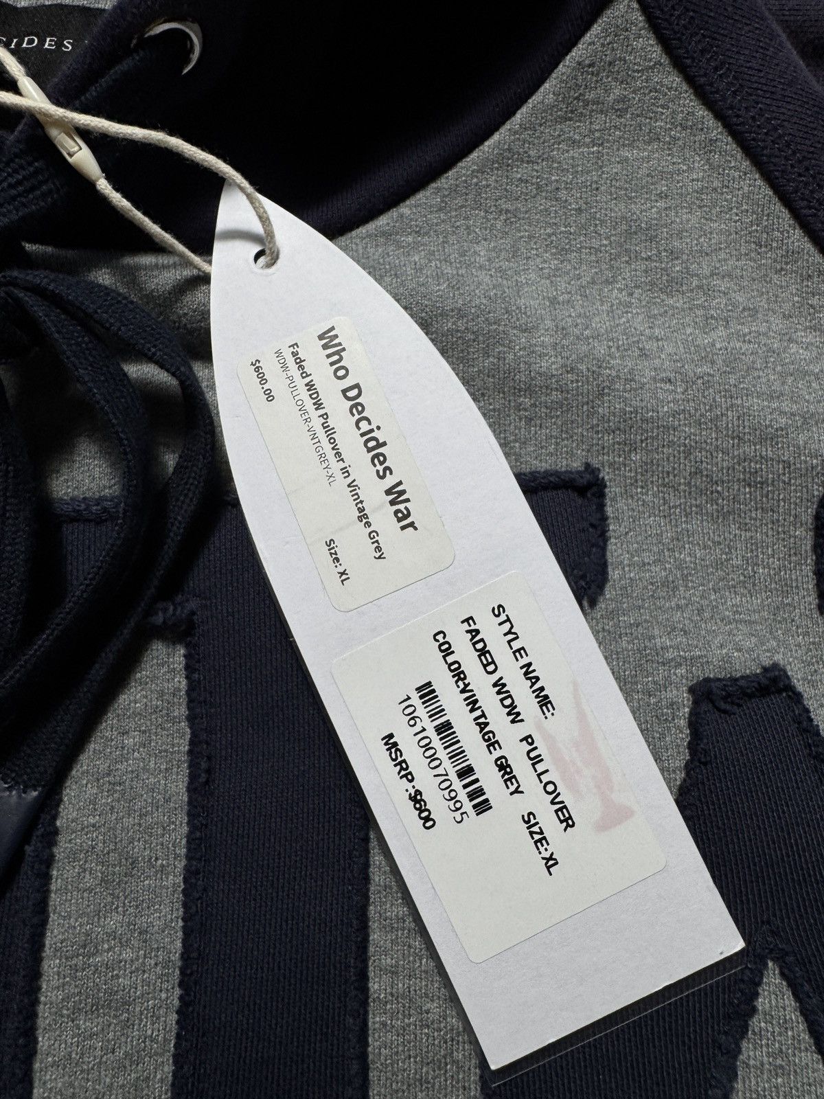 Who Decides War Who Decides War Faded WDW Pullover Hoodie 'Vintage Grey' Size US XL / EU 56 / 4 - 12 Thumbnail