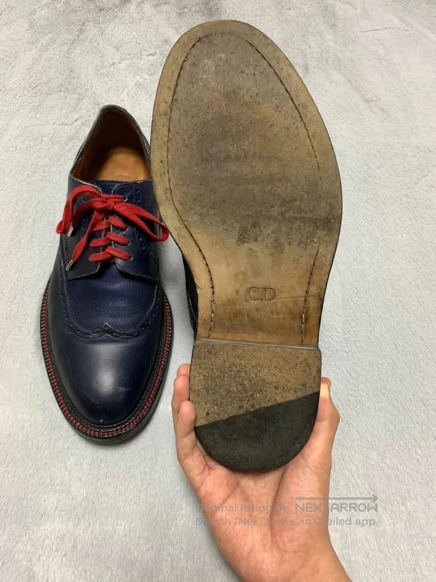Dior Dior Homme Blue Brogue Leather Shoes. Size US 10 / EU 43 - 4 Thumbnail