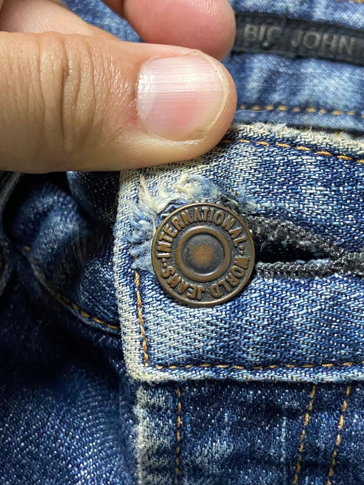 Big John Vintage Big John Distressed Denim Jeans (154) Size US 29 - 6 Thumbnail
