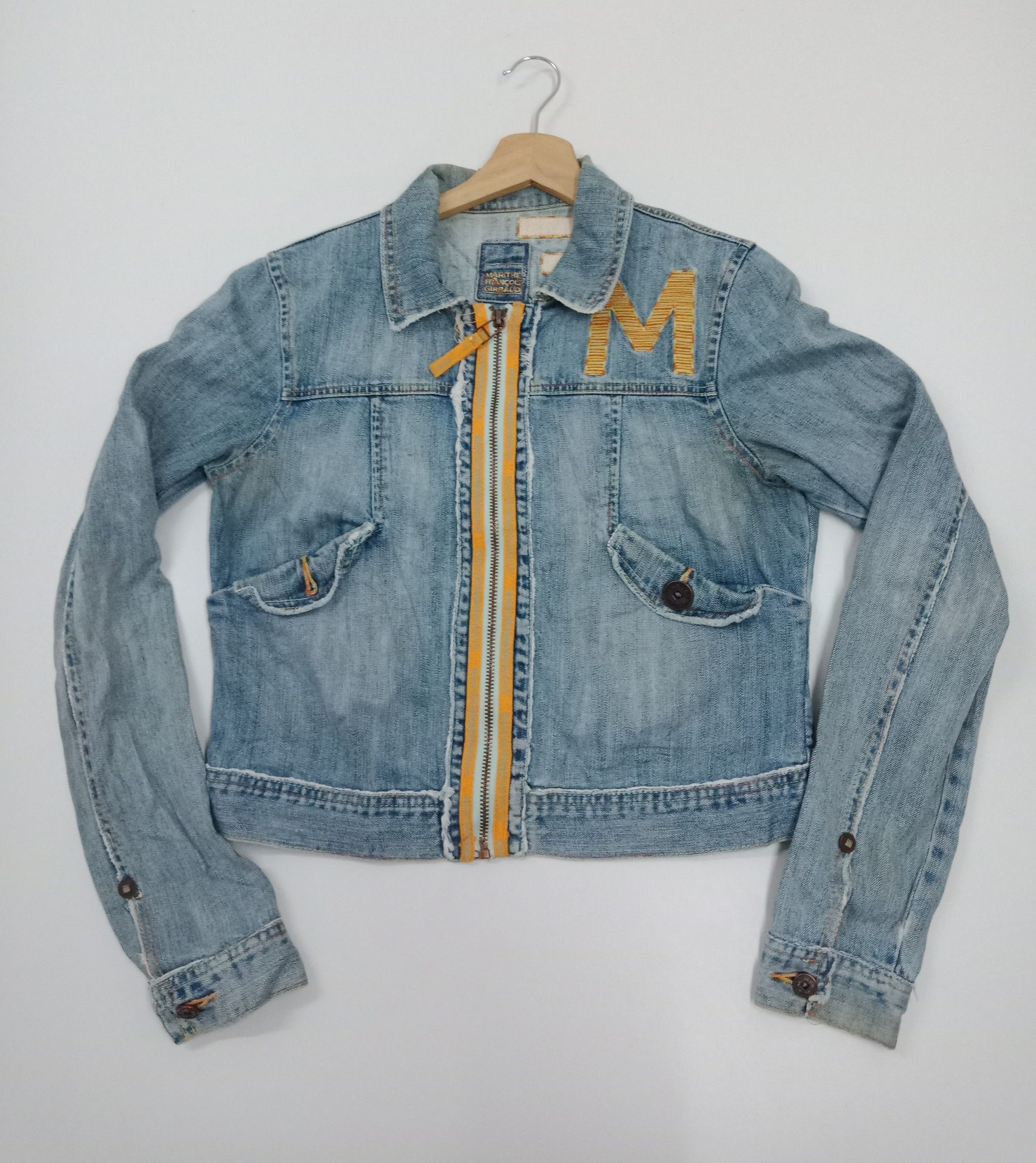 Marithe Francois Girbaud Washed Blue Denim #RK