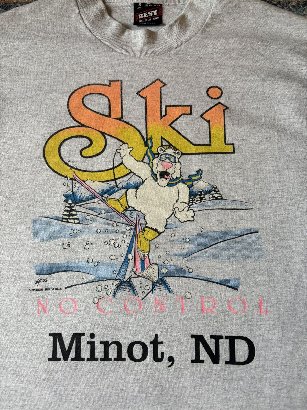 Vintage Vintage 80s Skiing Polar Bear T-shirt Small Size US S / EU 44-46 / 1 - 4 Thumbnail