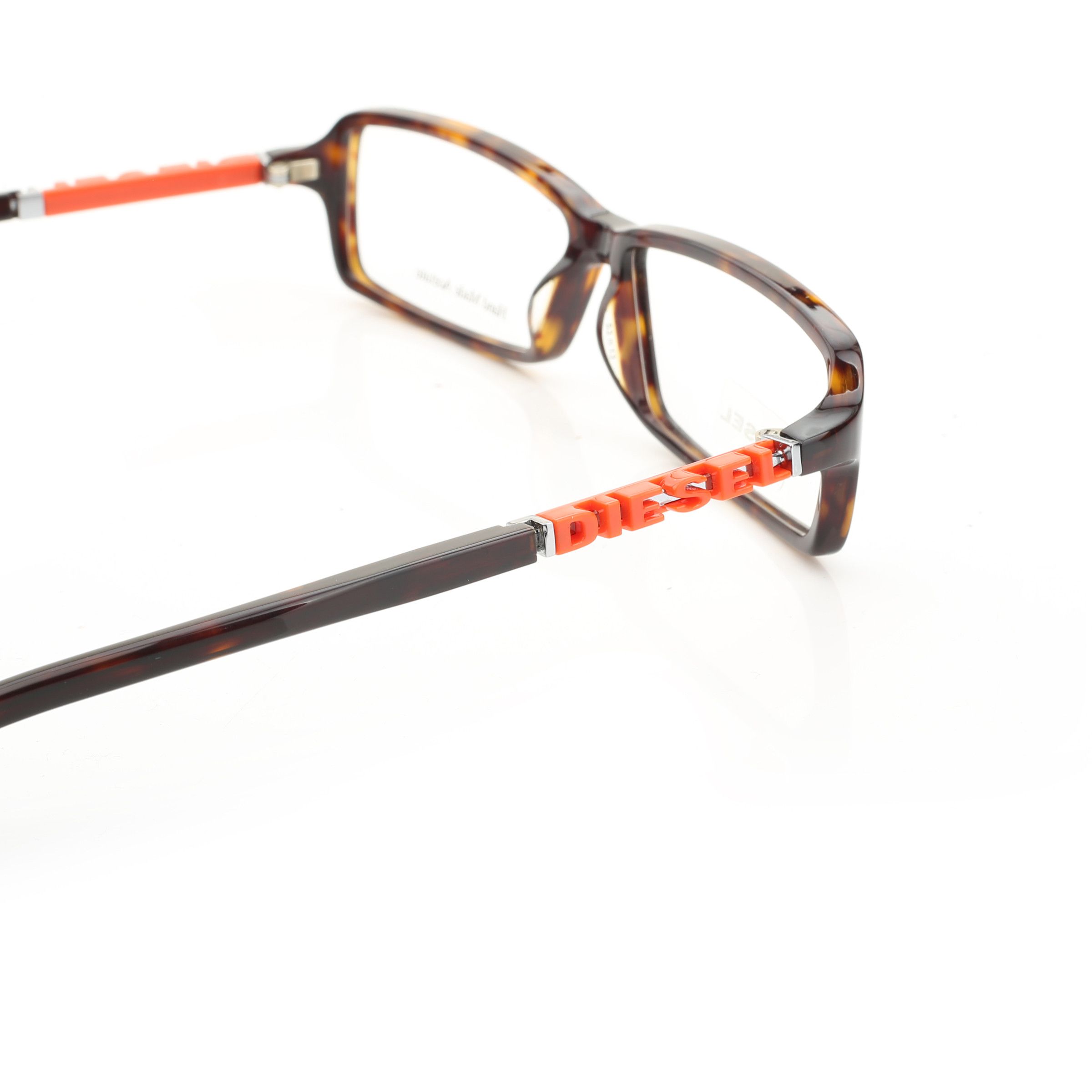Diesel Diesel '00s Red Signature Havana Brown Recatngular Glasses Size ONE SIZE - 2 Thumbnail