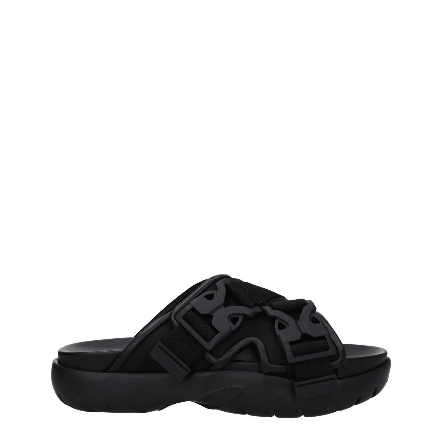 Bottega Veneta ob1o1e0325 Fabric Slippers in Black Size US 7 / EU 40 - 1 Thumbnail