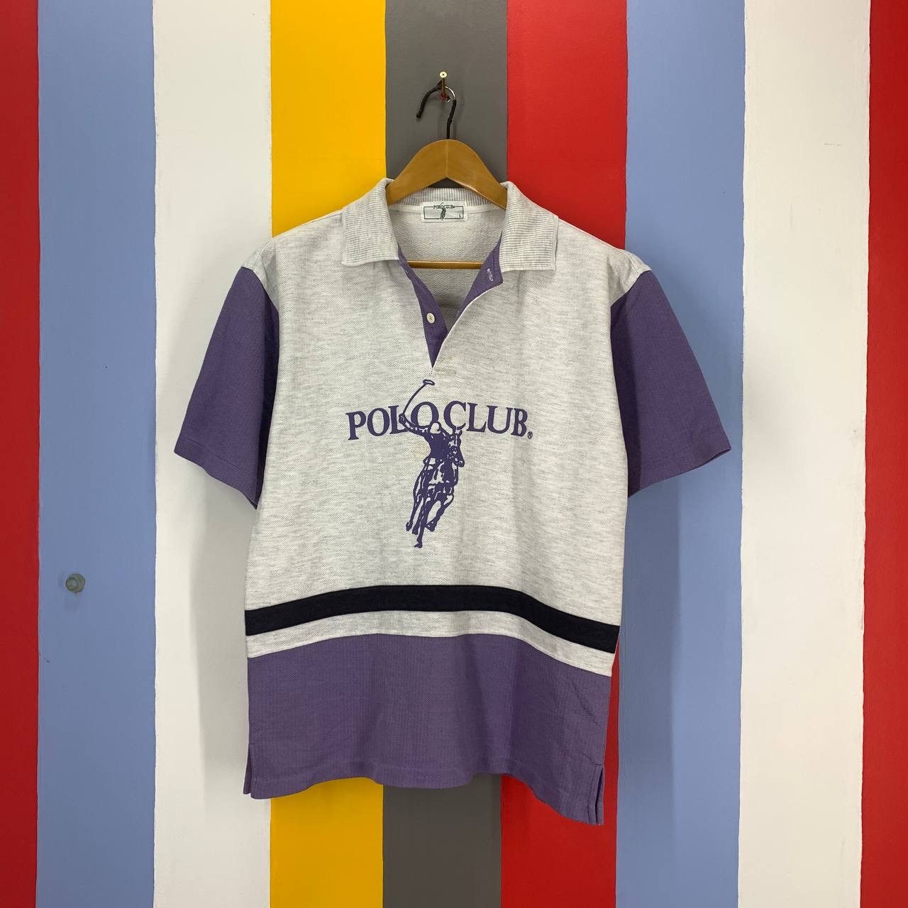 Vintage Vintage POLO CLUB Polo T Shirt #2145/18 Size US L / EU 52-54 / 3 - 1 Thumbnail