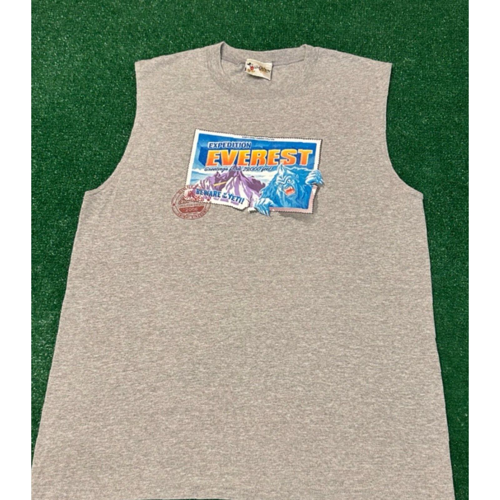 Disney VINTAGE Disney Expedition Everest Ride Yeti VTG Sleeveless Shirt Mens Size L Gray 90s Classic Cartoon Mens Size US L / EU 52-54 / 3 - 3 Thumbnail