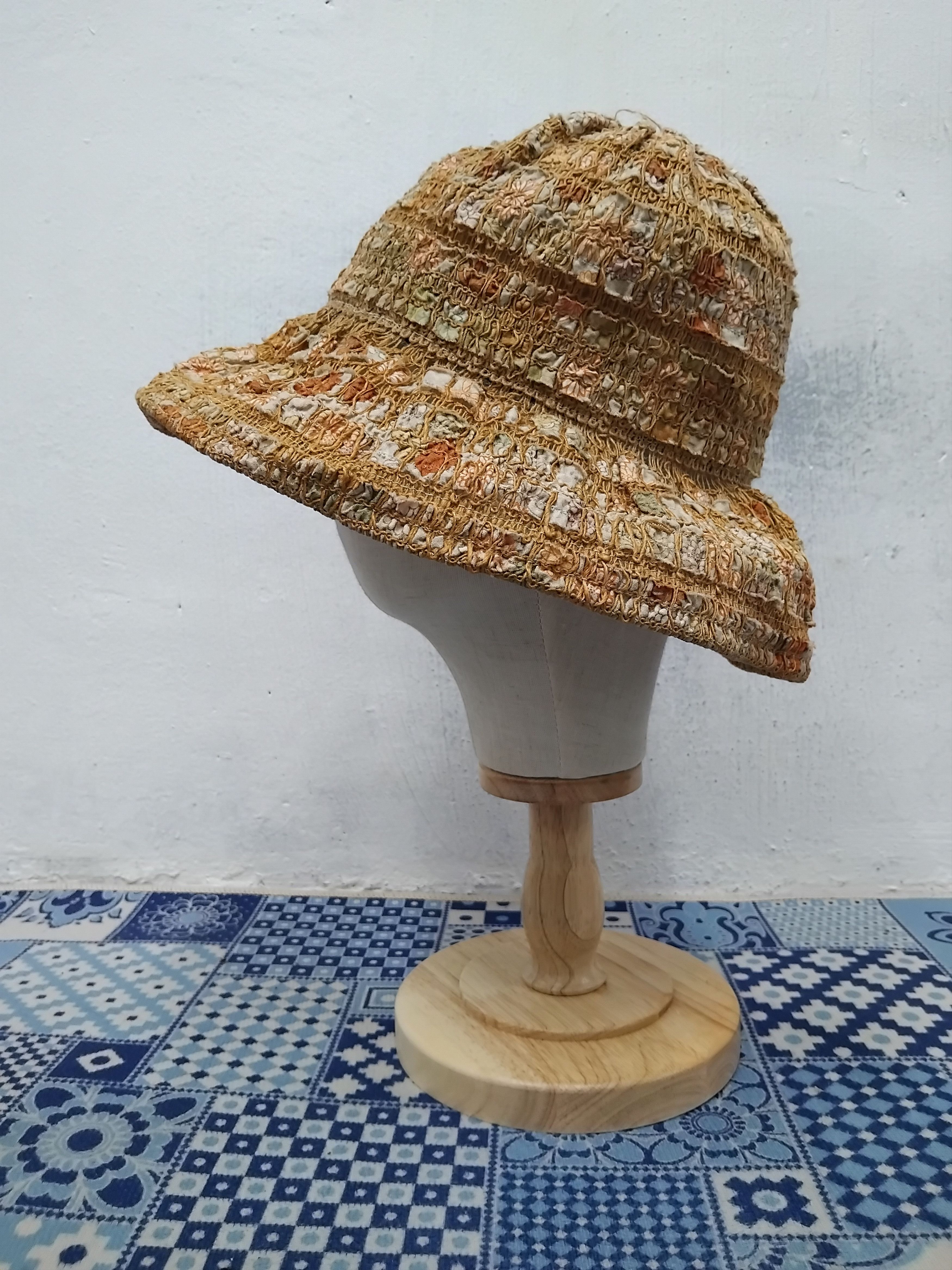 Japanese Brand Abstract art Japanese style hat Size ONE SIZE - 6 Thumbnail