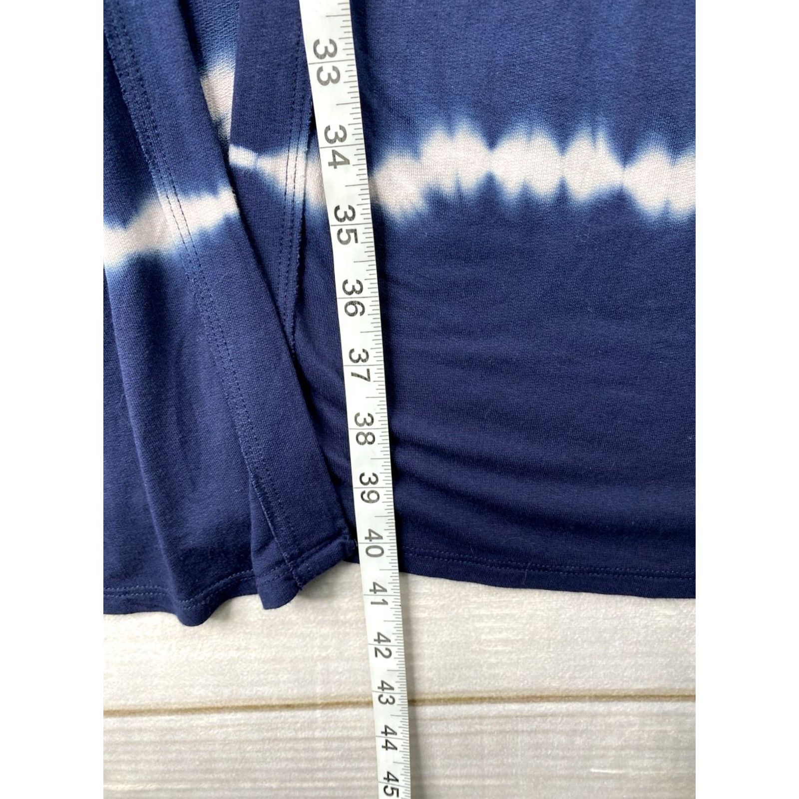 Vintage Maurices Cardigan Womens L Blue Tie Dye Casual Boho Open Front Lightweight V-Neck Sweater Mens Size L / US 10 / IT 46 - 3 Thumbnail
