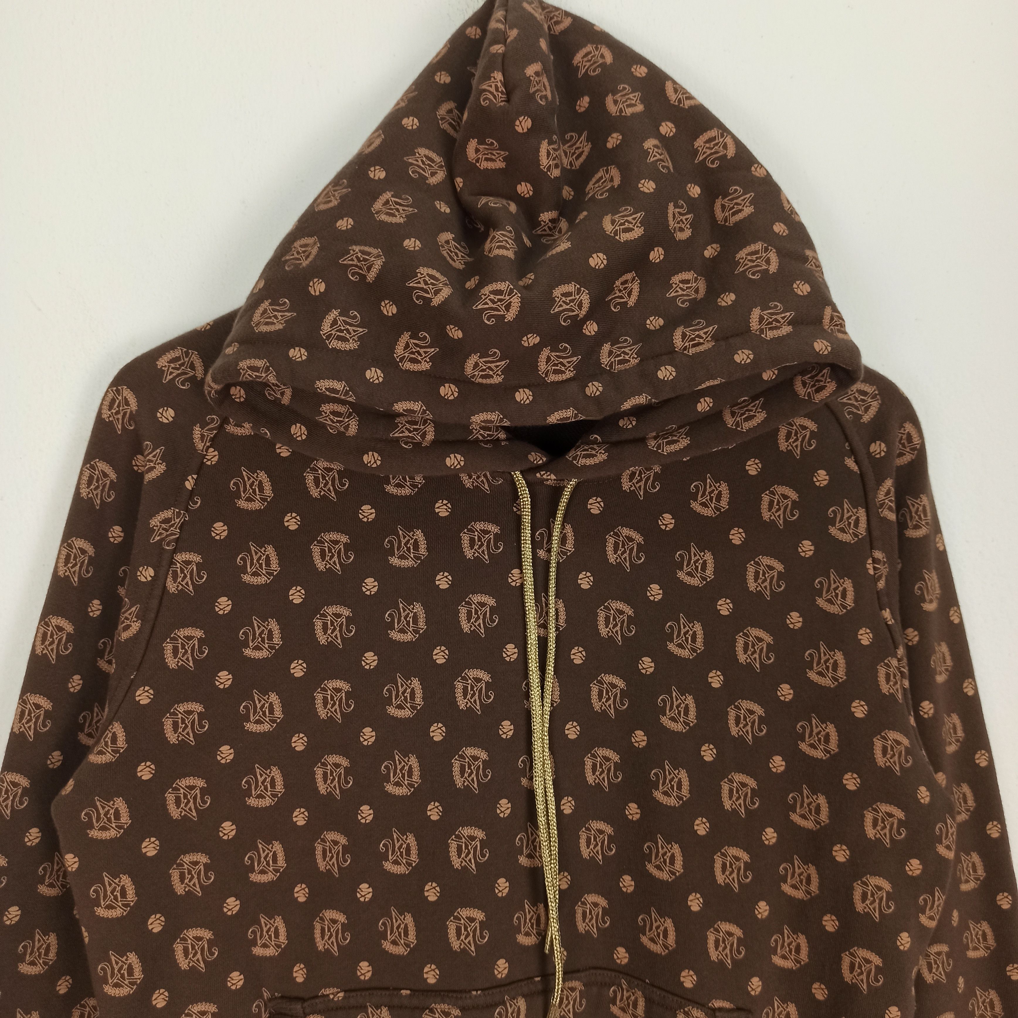 Japanese Brand Rare Gold 24 karat Monogram Hoodie Size US M / EU 48-50 / 2 - 2 Thumbnail