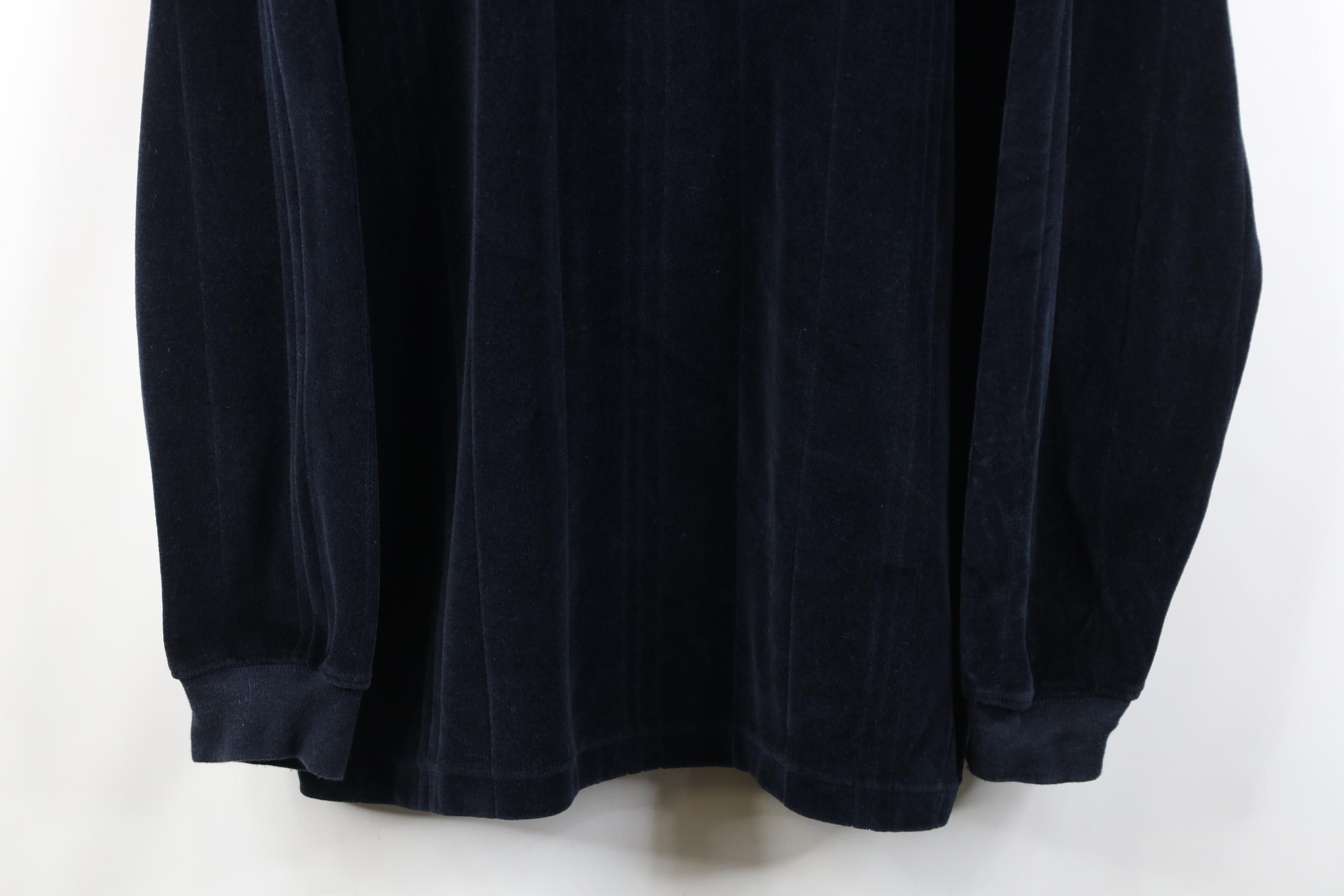 Vintage Vintage 90s Streetwear Velour Long Sleeve Rugby Polo Shirt Size US XL / EU 56 / 4 - 3 Thumbnail