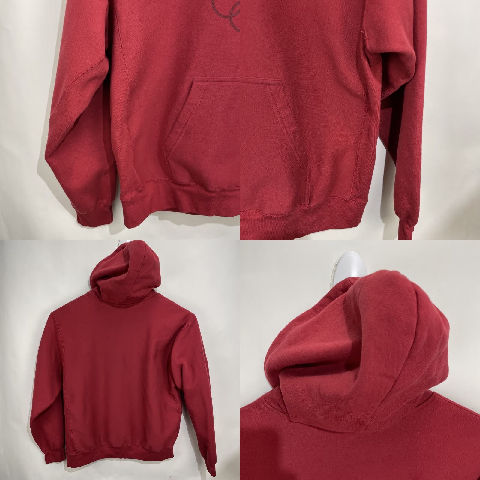 Logo 7 VINTAGE MV SPORT PRO WEAVE USA OLYMPIC Logo Red Pullover Hooded Sweatshirt XL Men Size US XL / EU 56 / 4 - 8 Thumbnail