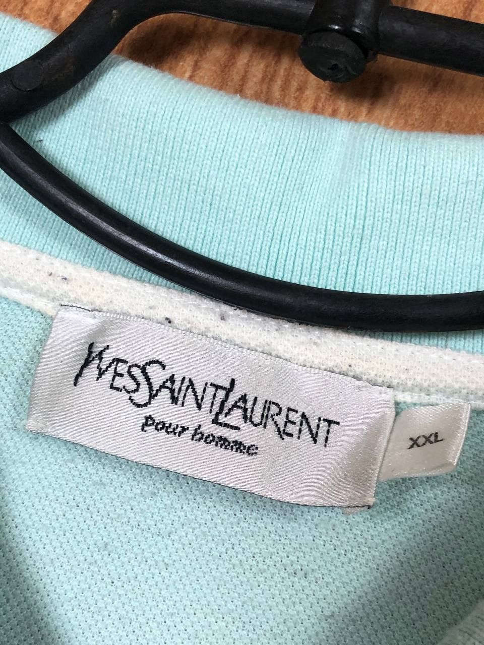 Yves Saint Laurent Vintage Polo Yves Saint Laurent blue T-shirt Y2K Size US XXL / EU 58 / 5 - 2 Thumbnail