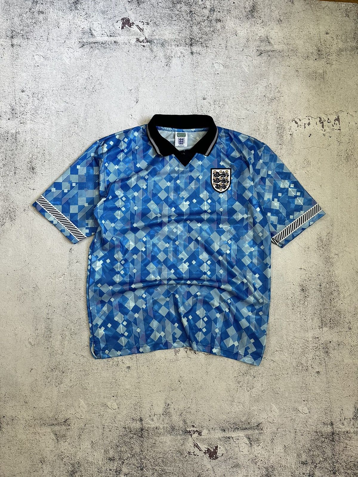 Other Vintage England 1990 Away Jersey score draw retro 90s Size US XL / EU 56 / 4 - 1 Thumbnail