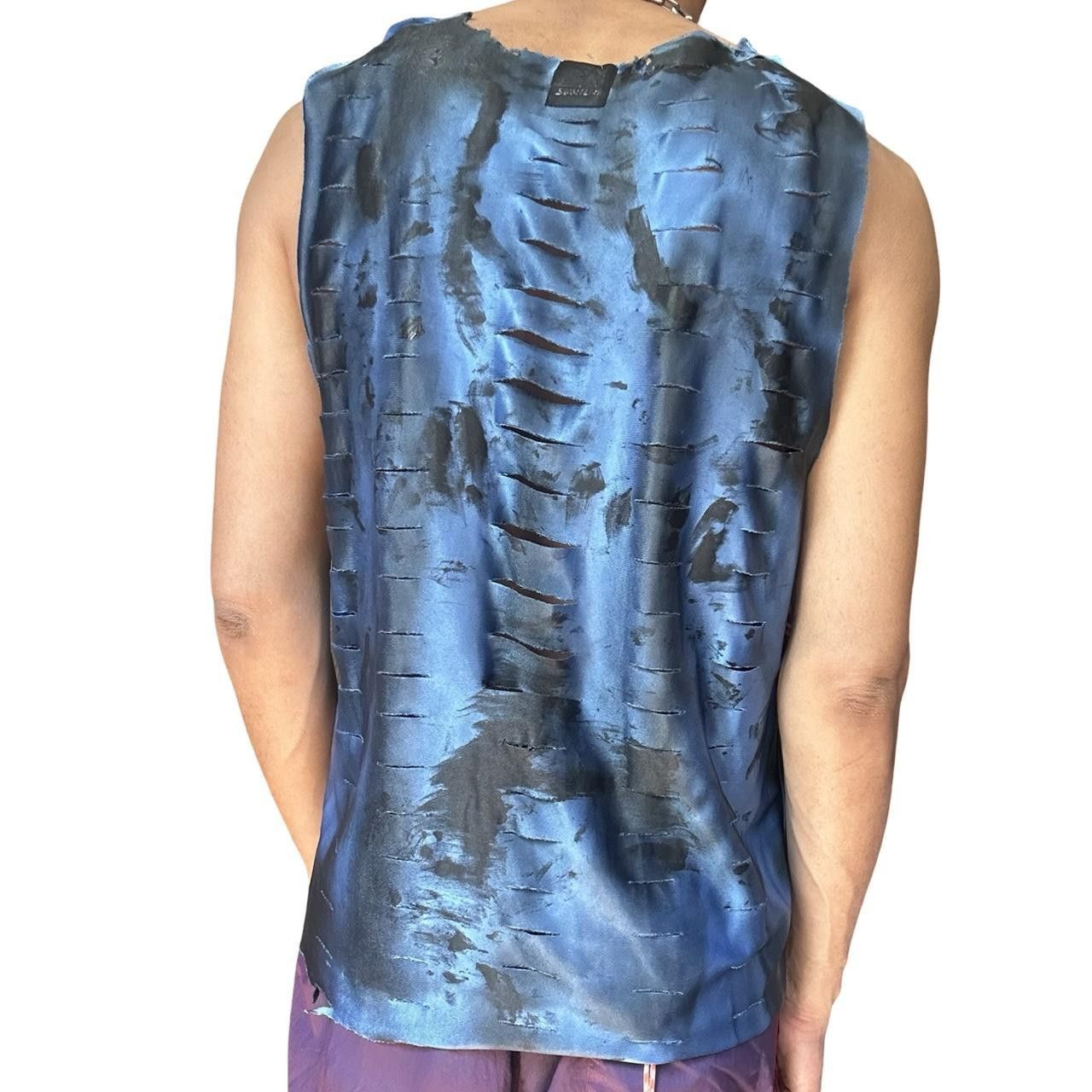 Starter ASTROBOI* x Starter Black + Blue Grunge Tank - MEDIUM Size US M / EU 48-50 / 2 - 5 Thumbnail