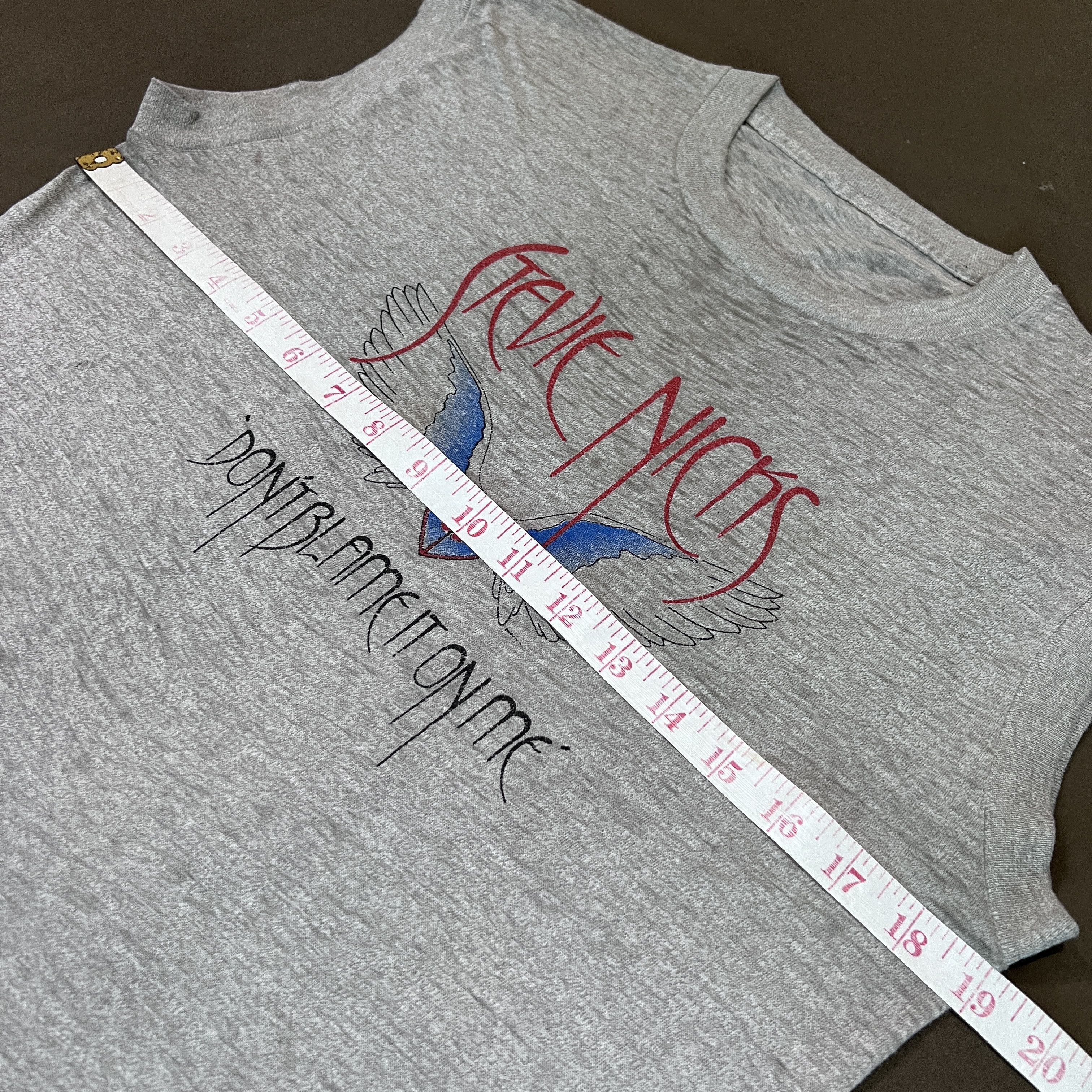 Band Tees × Vintage Vintage 80s Stevie Nicks DON'T BLAME IT ON ME Tour Tee Faded Size US M / EU 48-50 / 2 - 12 Thumbnail