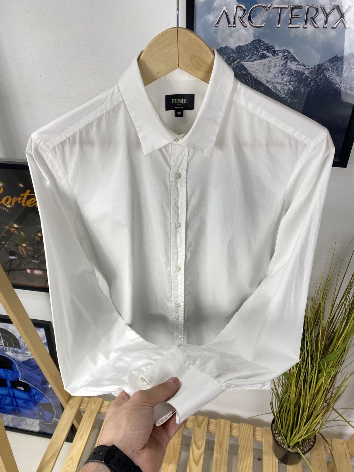 Fendi × Vintage Fendi white cotton slim fit shirt size S Size US S / EU 44-46 / 1 - 3 Thumbnail