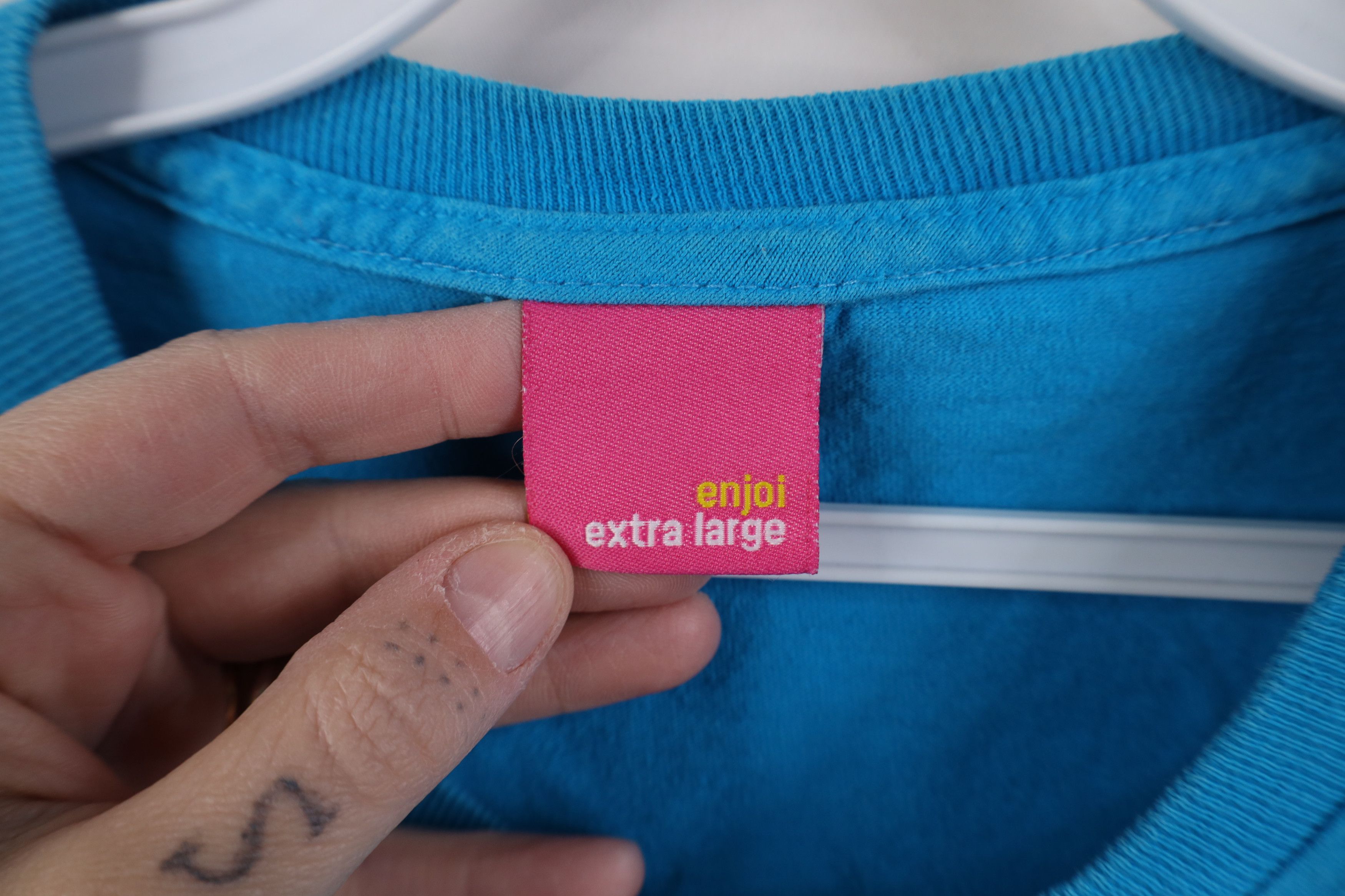 Enjoi Vintage 90s Y2K Enjoi Skateboarding White Trash T-Shirt Blue Size US XL / EU 56 / 4 - 10 Thumbnail