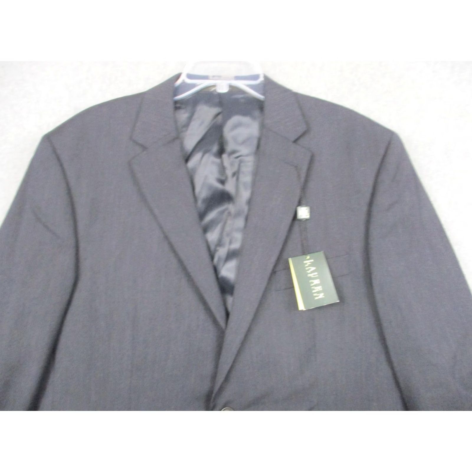 Ralph Lauren Lauren Ralph Lauren Blazer Mens 46R Gray Wool Two Button Sport Coat Jacket Size 46R - 2 Thumbnail