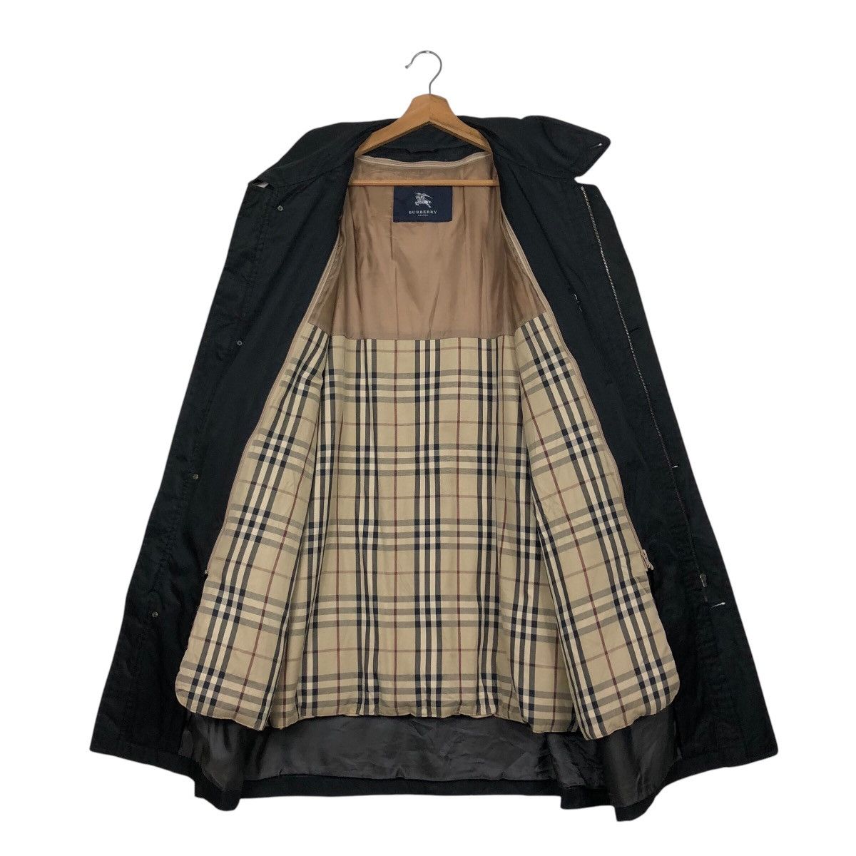 Burberry 📌Vintage Long Jacket Burberry London Nova Check Blanket Size US L / EU 52-54 / 3 - 14 Thumbnail