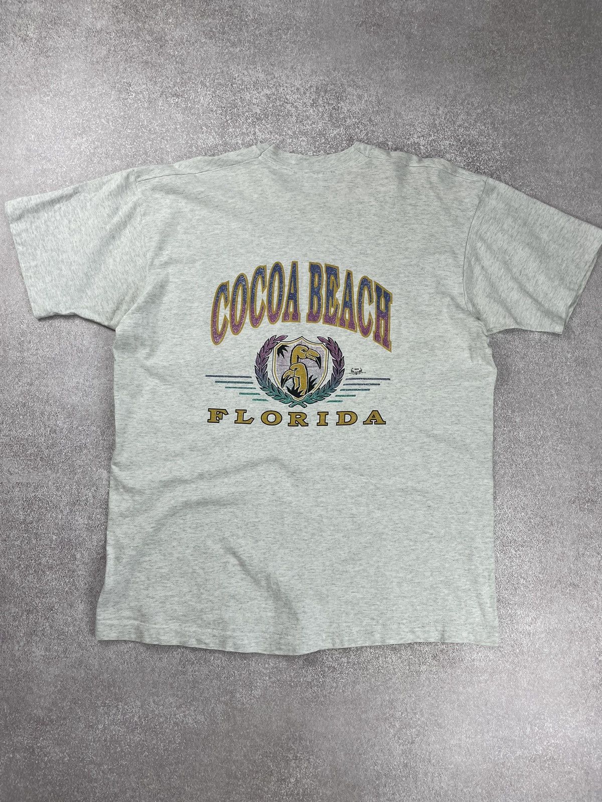 Fruit Of The Loom × Vintage Vintage Cocoa Beach Florida Printed Tee T shirt Size US XL / EU 56 / 4 - 1 Thumbnail