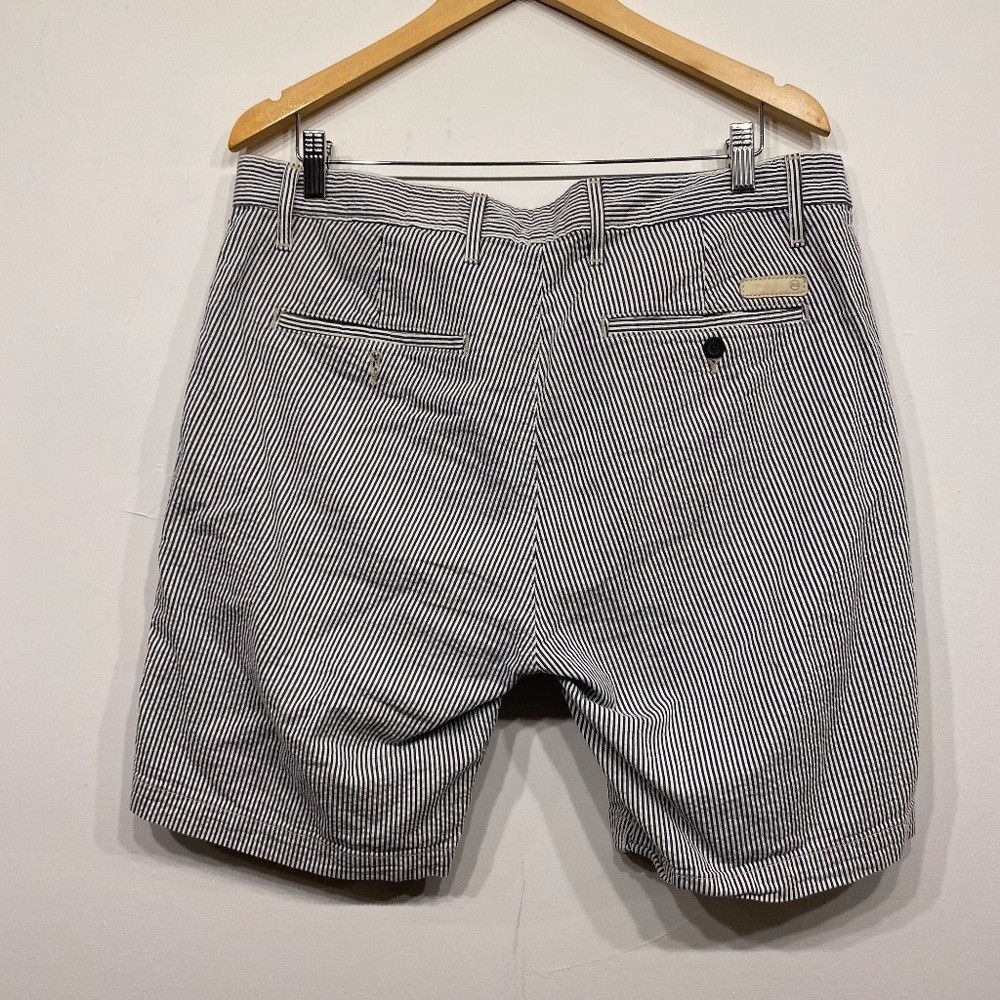 AG Adriano Goldschmied AG Jeans The Wanderer Modern Short in Blue and White Stripe Size US 36 / EU 52 - 4 Thumbnail