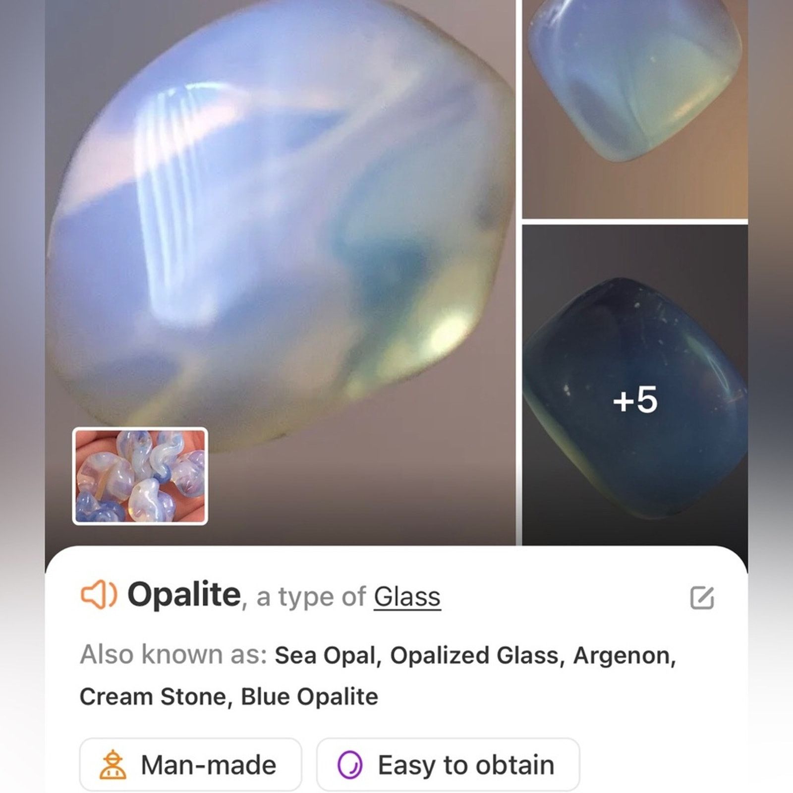 Other Handcrafted repurpose vintage opalite Czech glass necklace Size ONE SIZE - 8 Thumbnail