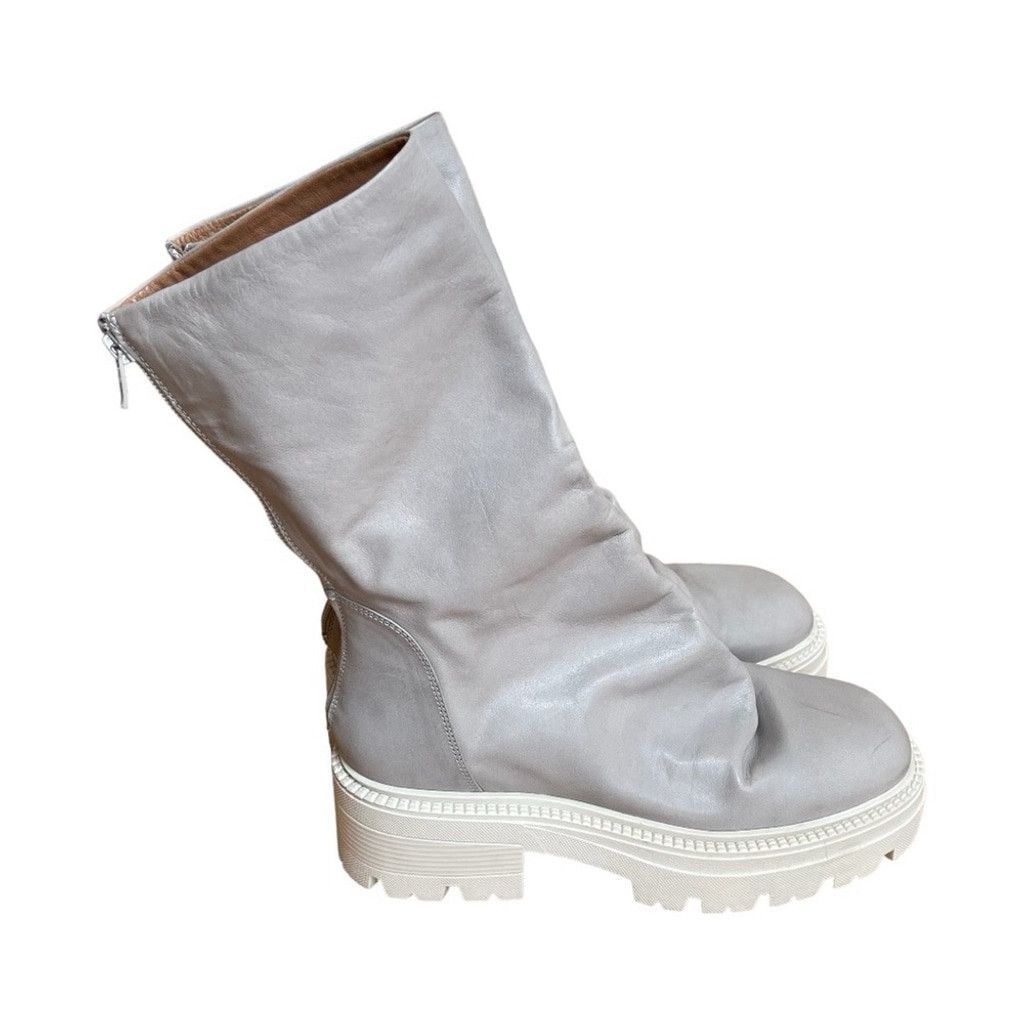 Free People Free People Emma Ruche leather Boots chunky sole Sz 39.5 Size US 7 / IT 37 - 2 Thumbnail