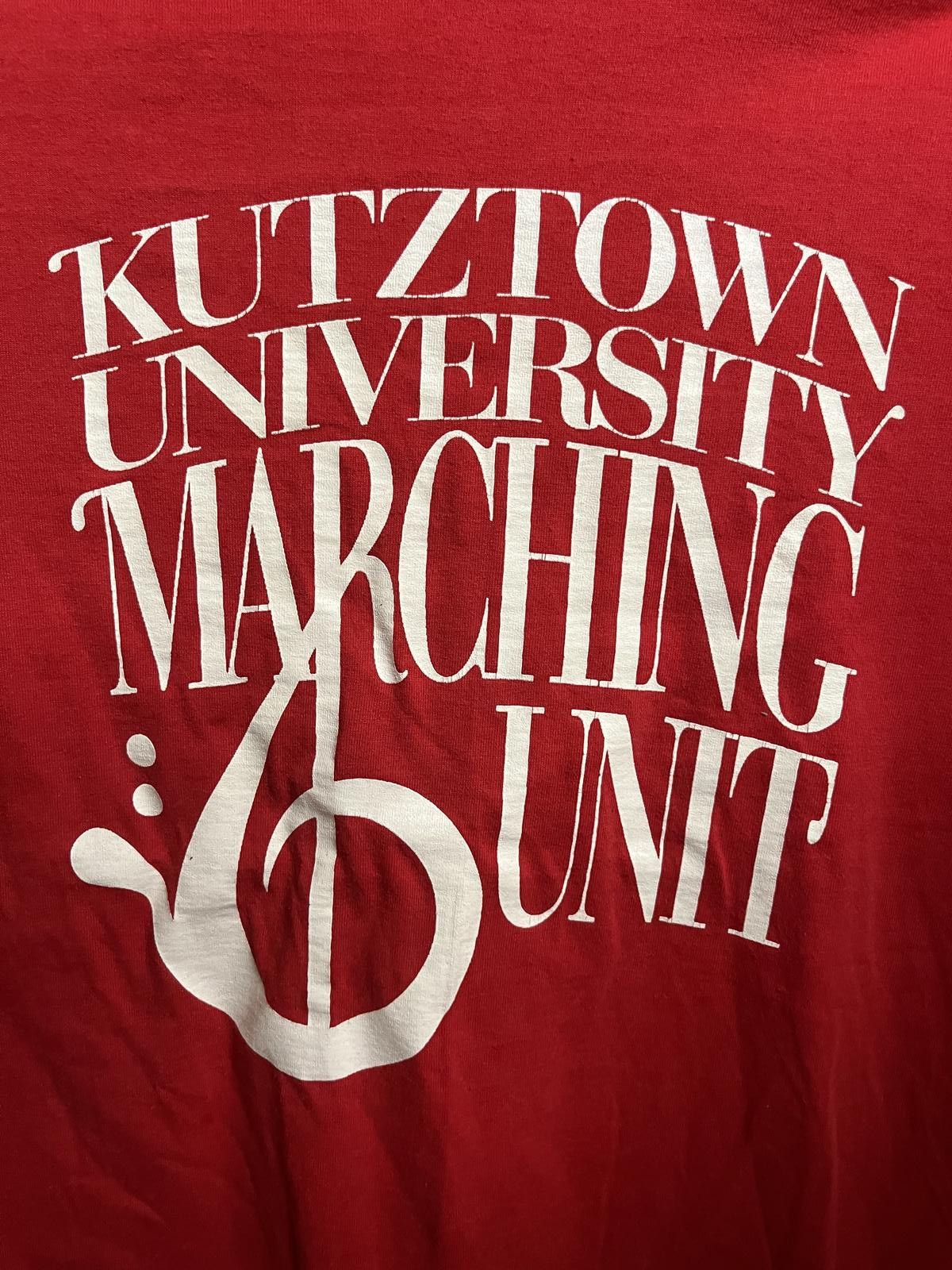 Fruit Of The Loom VTG Kutztown University Marching Unit T-shirt KUMU Tee - L Size US L / EU 52-54 / 3 - 3 Thumbnail
