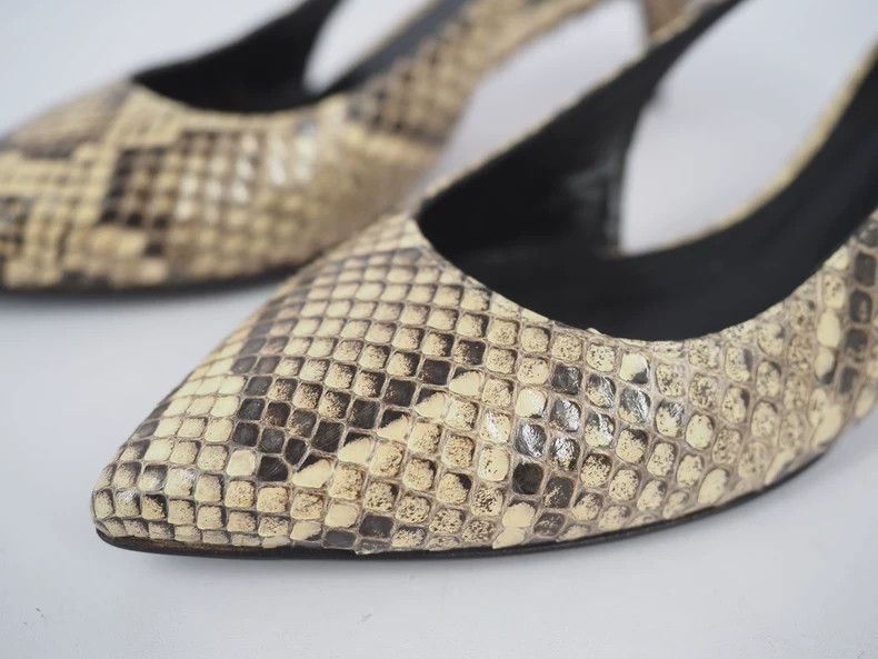 Dolce & Gabbana Dolce GabbanaPython-patterned high-heeled shoes 2503-Nextar Size US 5.5 / IT 35.5 - 5 Thumbnail