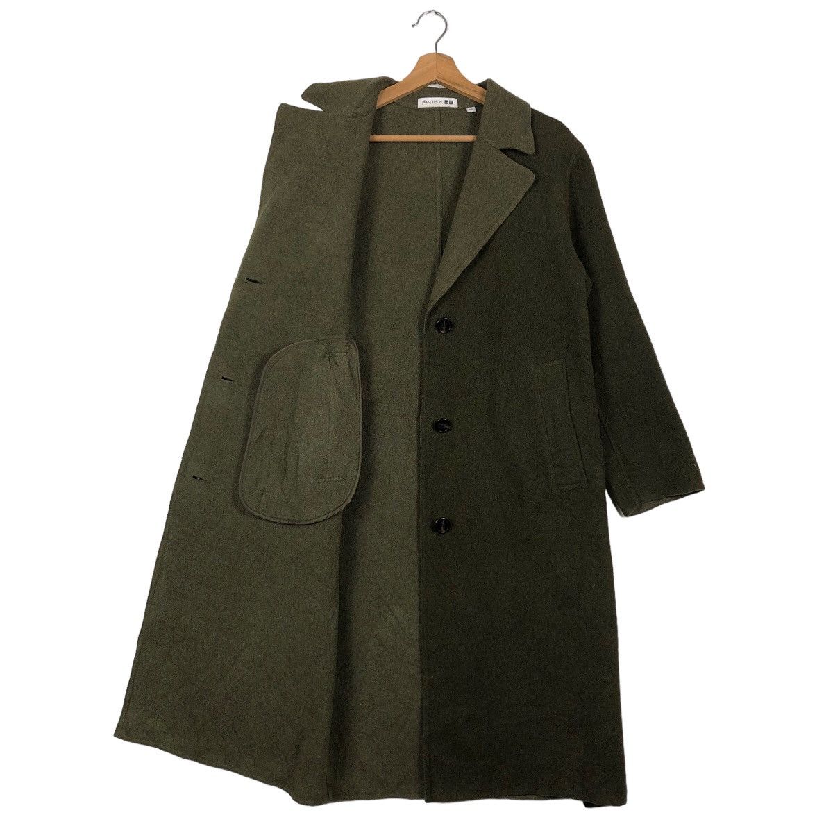JW Anderson 🔥Double Breast Long Fly Coats Wool Herringbone Japan Made Size US M / EU 48-50 / 2 - 9 Thumbnail