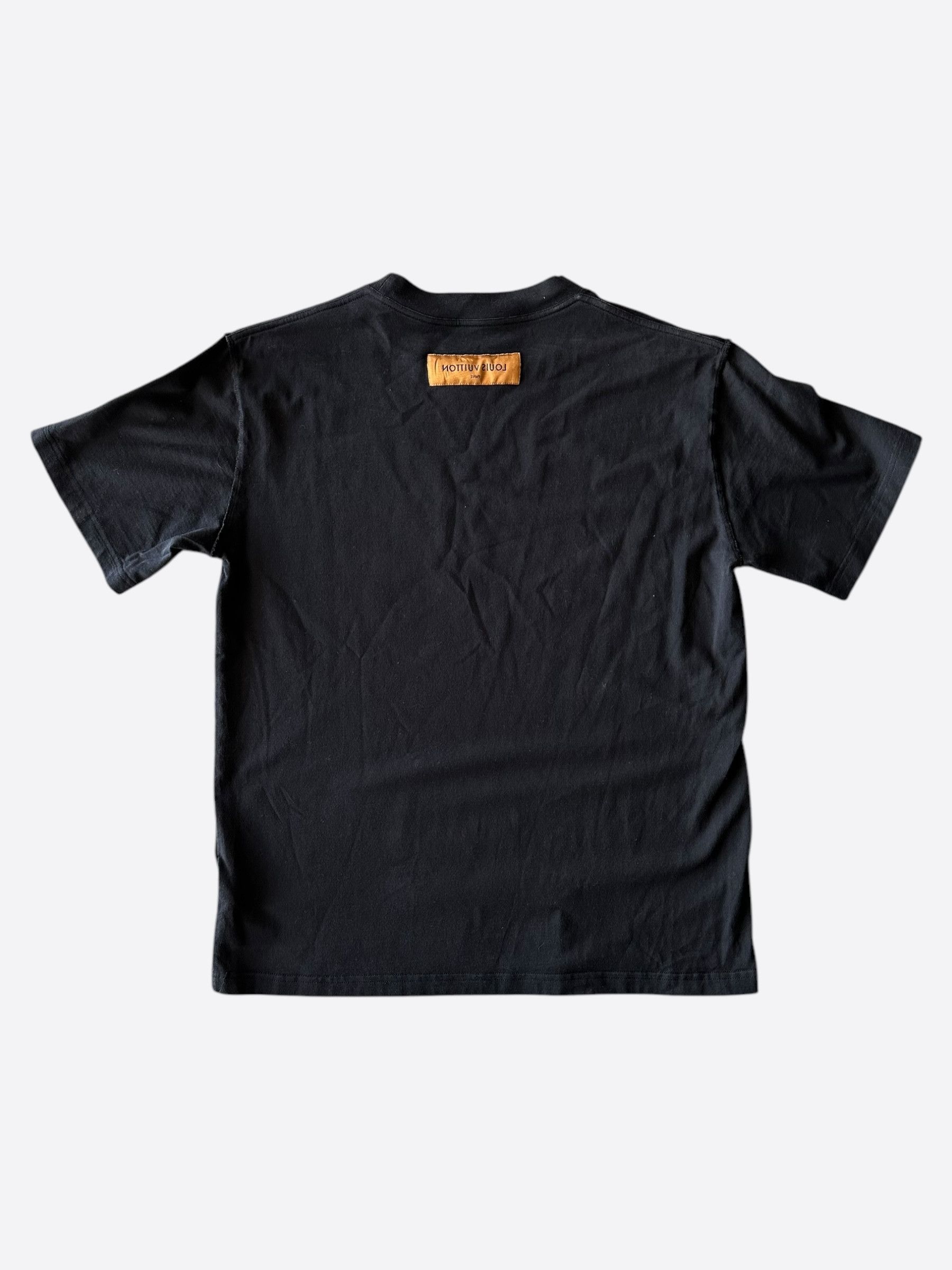 Louis Vuitton Louis Vuitton Black & White LV Stitch Logo T