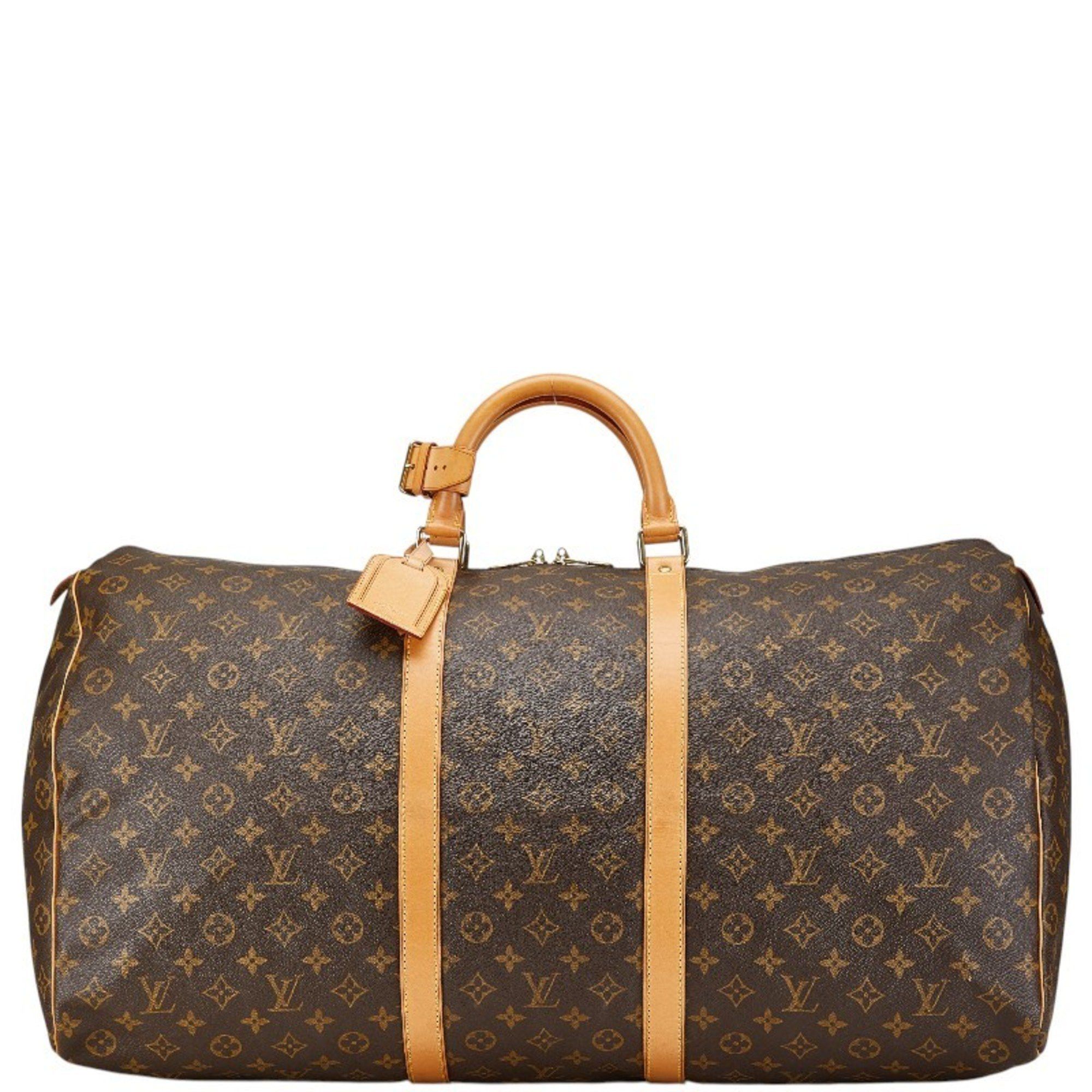 Louis Vuitton Louis Vuitton Monogram Keepall 60 Boston Bag Travel M41422 Brown PVC Leather Women's LOUIS VUITTON Size ONE SIZE - 1 Thumbnail
