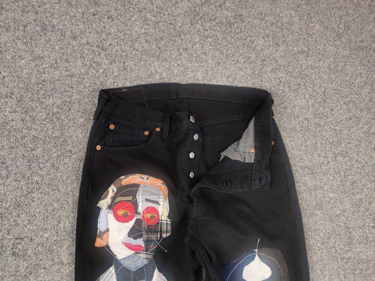 Levi's Vintage 90's Levi’s 501 Sashiko Face Jeans junya watanabe Size US 34 / EU 50 - 7 Thumbnail