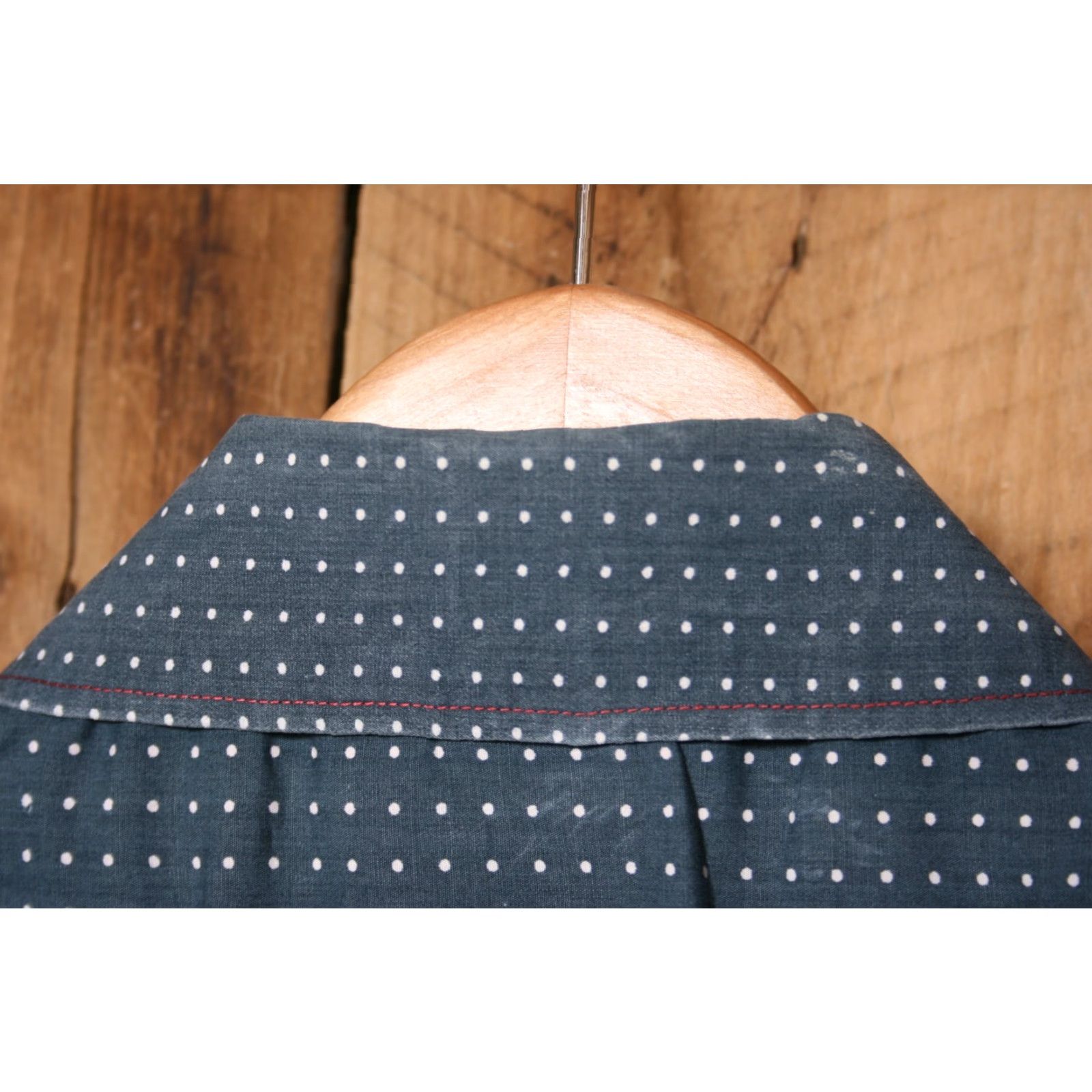 Vintage VINTAGE Le Jean De Marithe Francois Girbaud Blue Polka Dot Short Sleeve Shirt XXL Men Button-Up Size US XXL / EU 58 / 5 - 6 Thumbnail