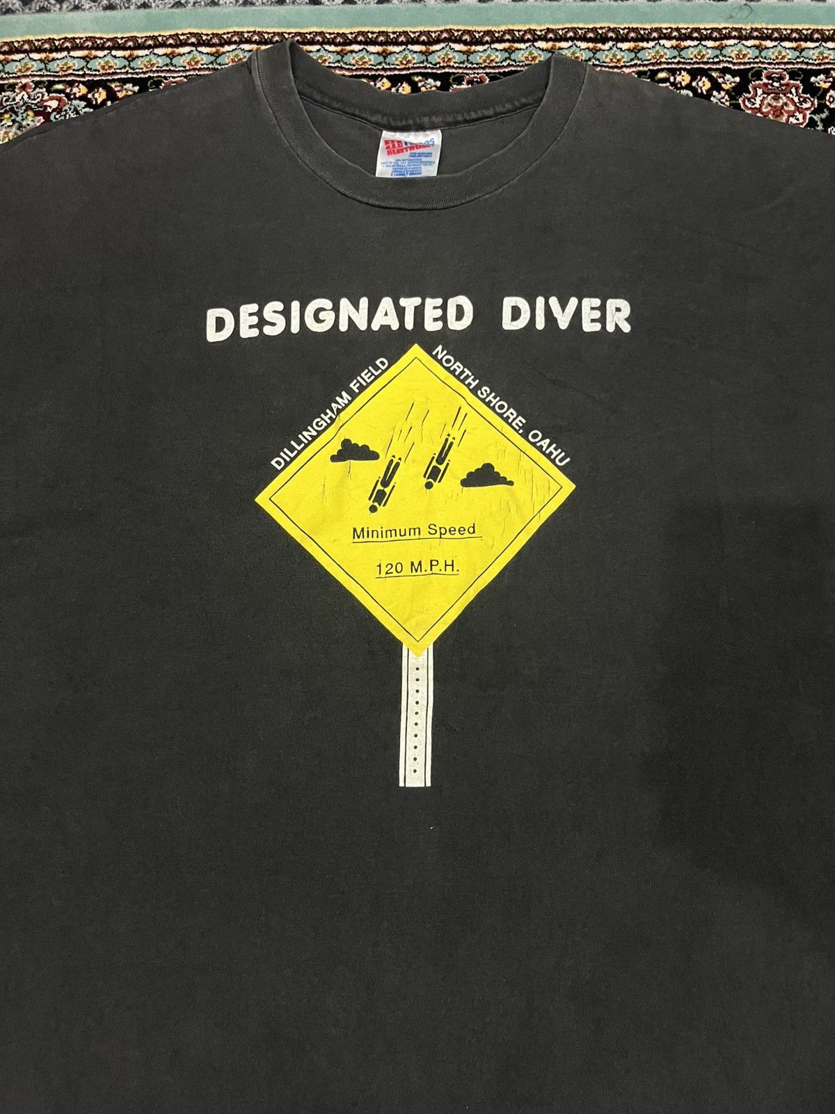 Rap Tees 🔥 TRUE VINTAGE ALL SINGLE STITCHED 90s DESIGNATED DIVER Size US XL / EU 56 / 4 - 3 Thumbnail