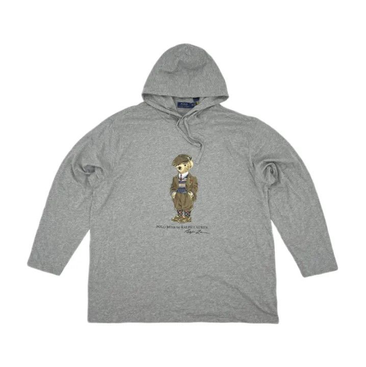 Polo Ralph Lauren Polo Ralph Lauren Bear Print Hooded Long-Sleeve T-Shirt Size US XL / EU 56 / 4 - 1 Thumbnail
