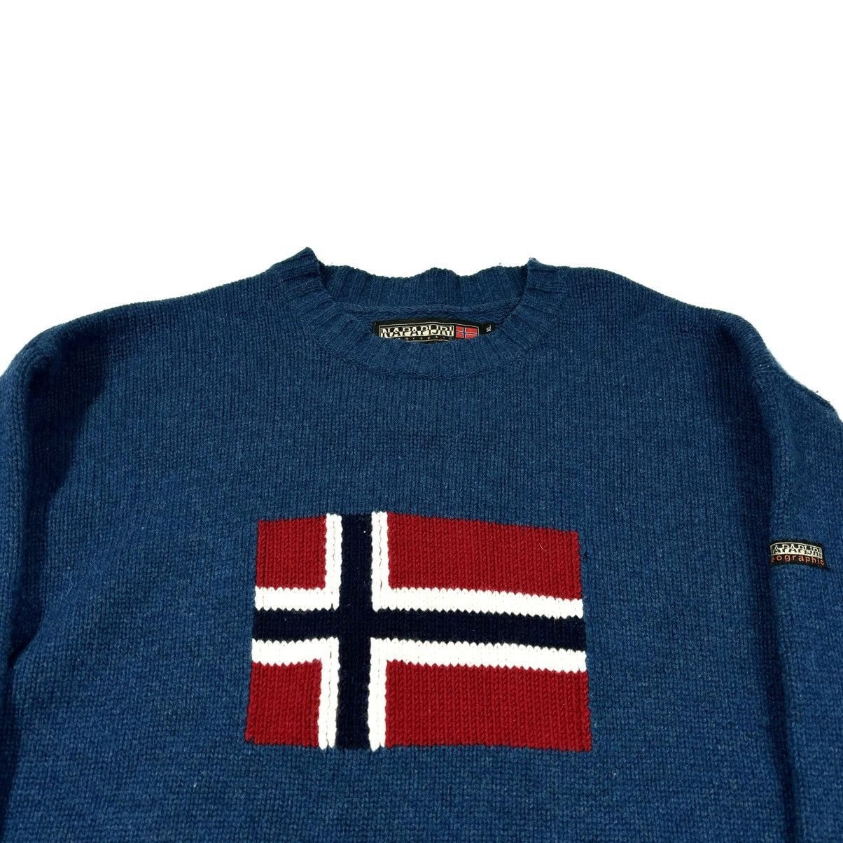 Napapijri Napapijri vintage wool sweater big logo xl Size US XL / EU 56 / 4 - 2 Thumbnail