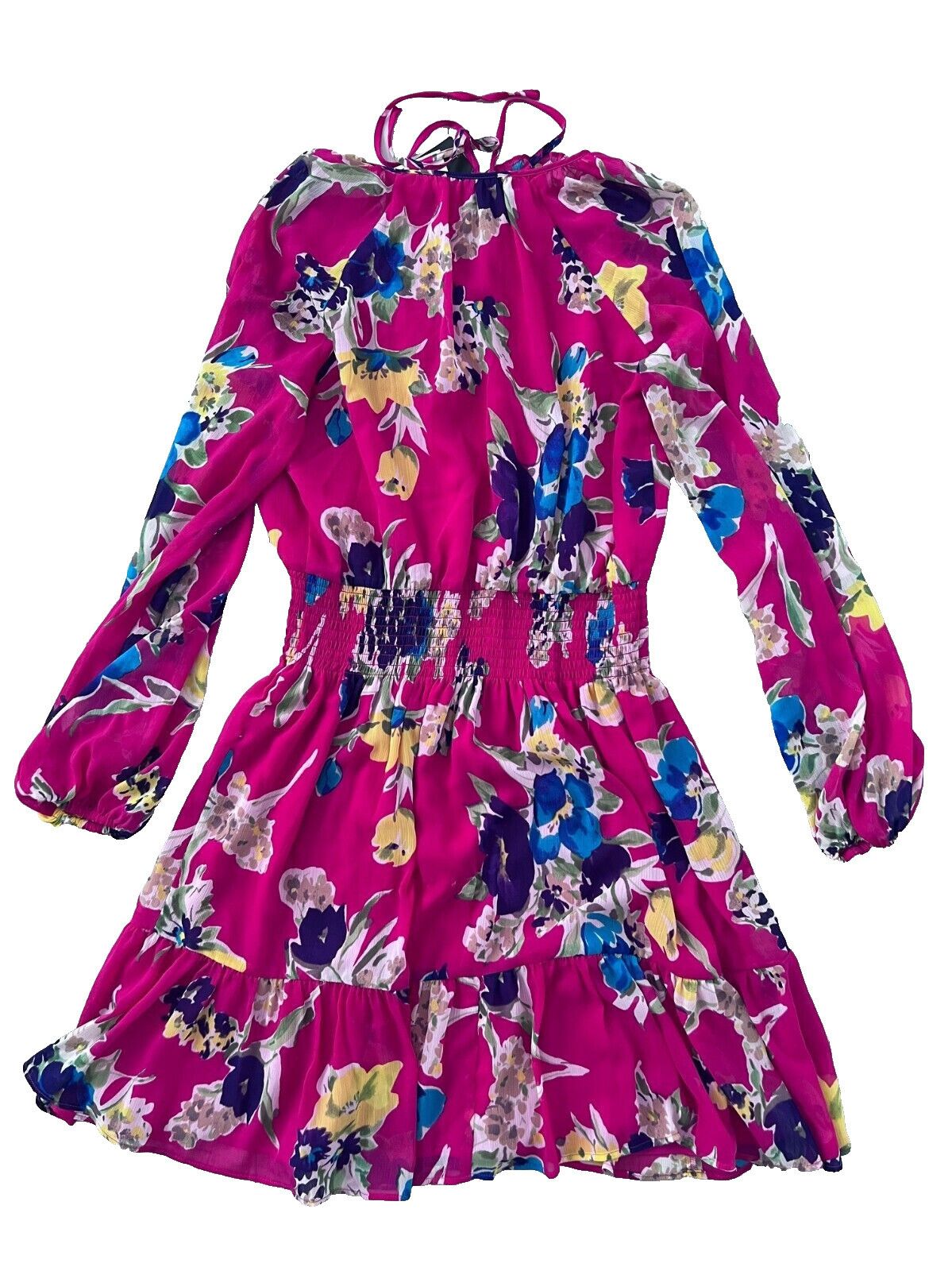 Polo Ralph Lauren LAUREN Ralph Lauren Floral Georgette Dress ( 6 ) Size M / US 6-8 / IT 42-44 - 4 Thumbnail