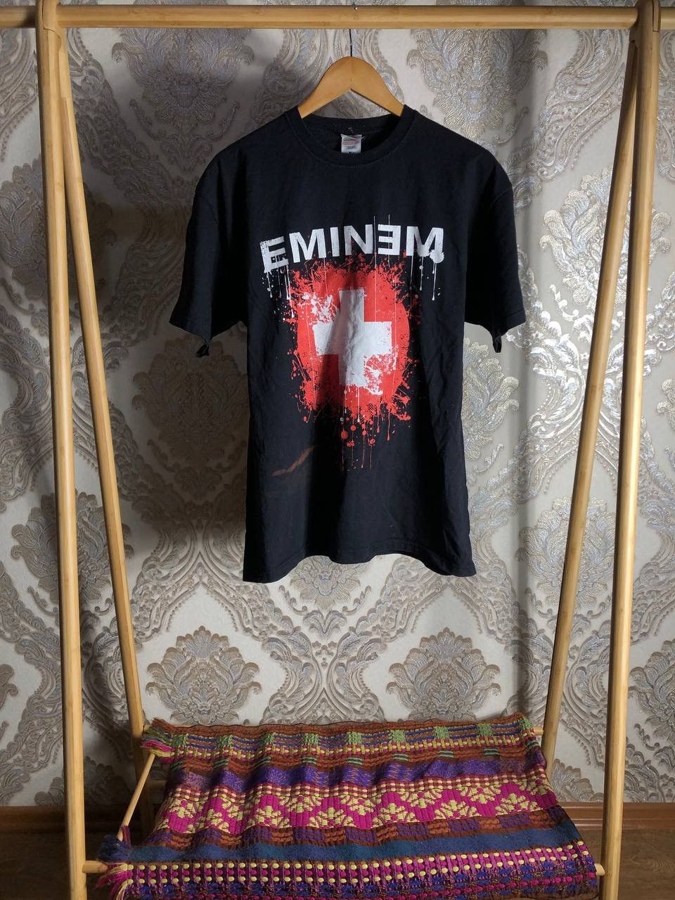 Eminem × Vintage VERY RARE EMINEM BIG LOGO T-SHIRT RAP Y2K JAPAN STYLE 90s Size US XL / EU 56 / 4 - 1 Thumbnail