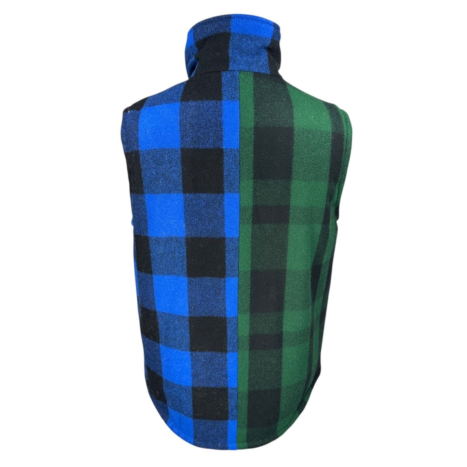 Garbstore Garbstore Tri Saver Piece Vest Mens M Plaid Wool Blue Green Size US M / EU 48-50 / 2 - 4 Thumbnail