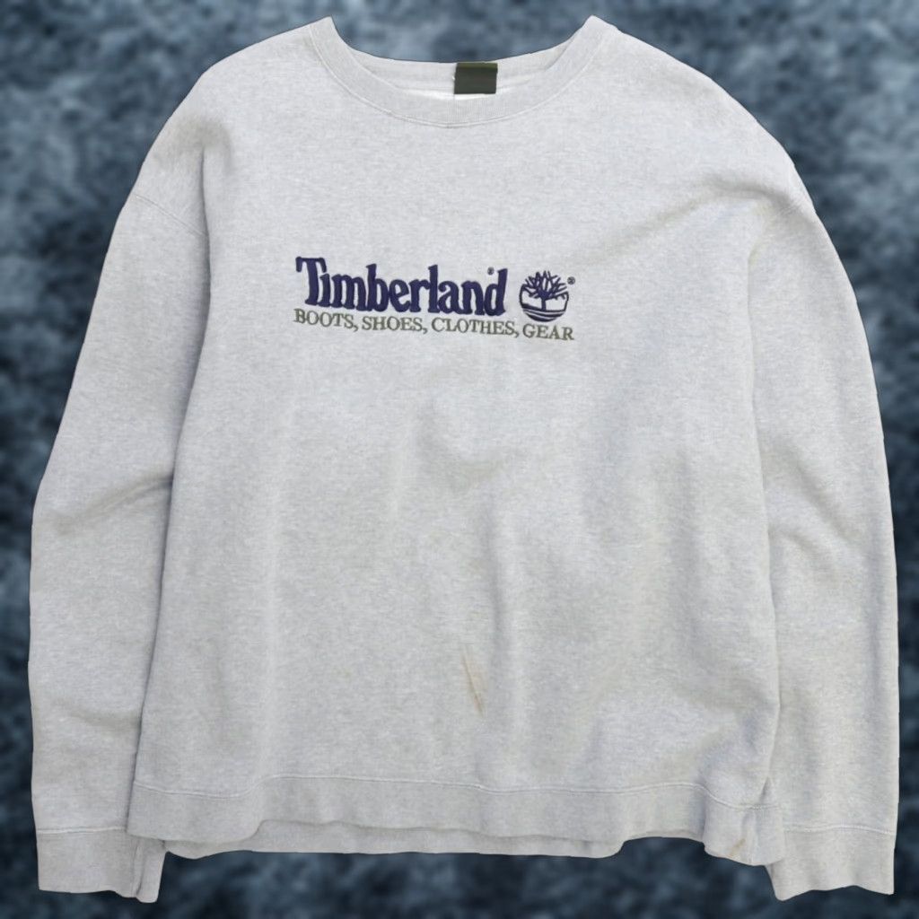 VINTAGE Timberland Sweatshirt Size XL Crewneck Men Gray