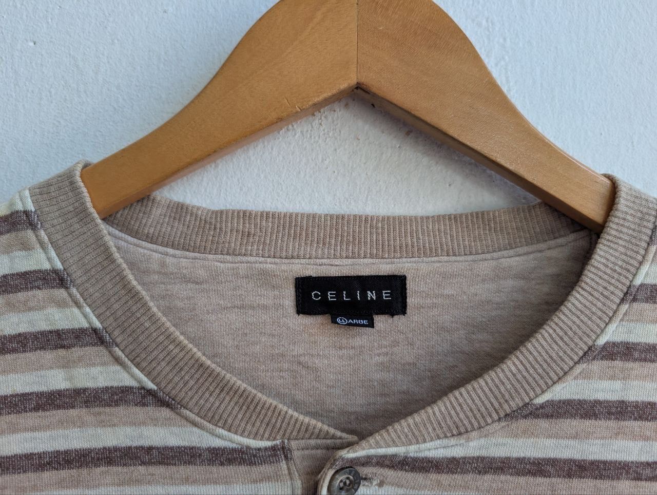 Celine vintage CELINE stripe stripes long sleeve pocket Size US L / EU 52-54 / 3 - 4 Thumbnail
