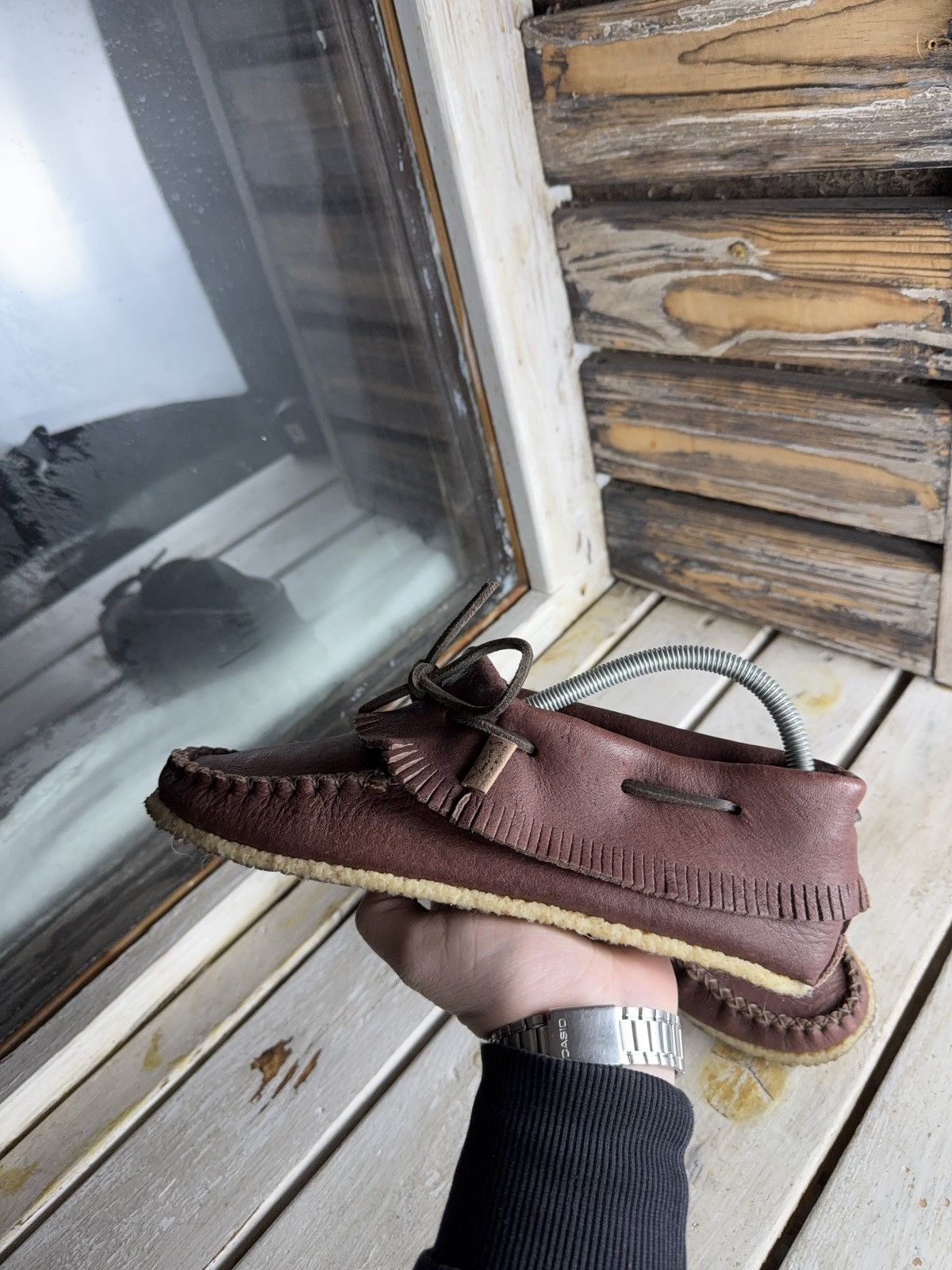 Japanese Brand Avant Garde Y2K Laurentian Chief Leather Moccasins Canada Size US 8 / EU 41 - 14 Thumbnail
