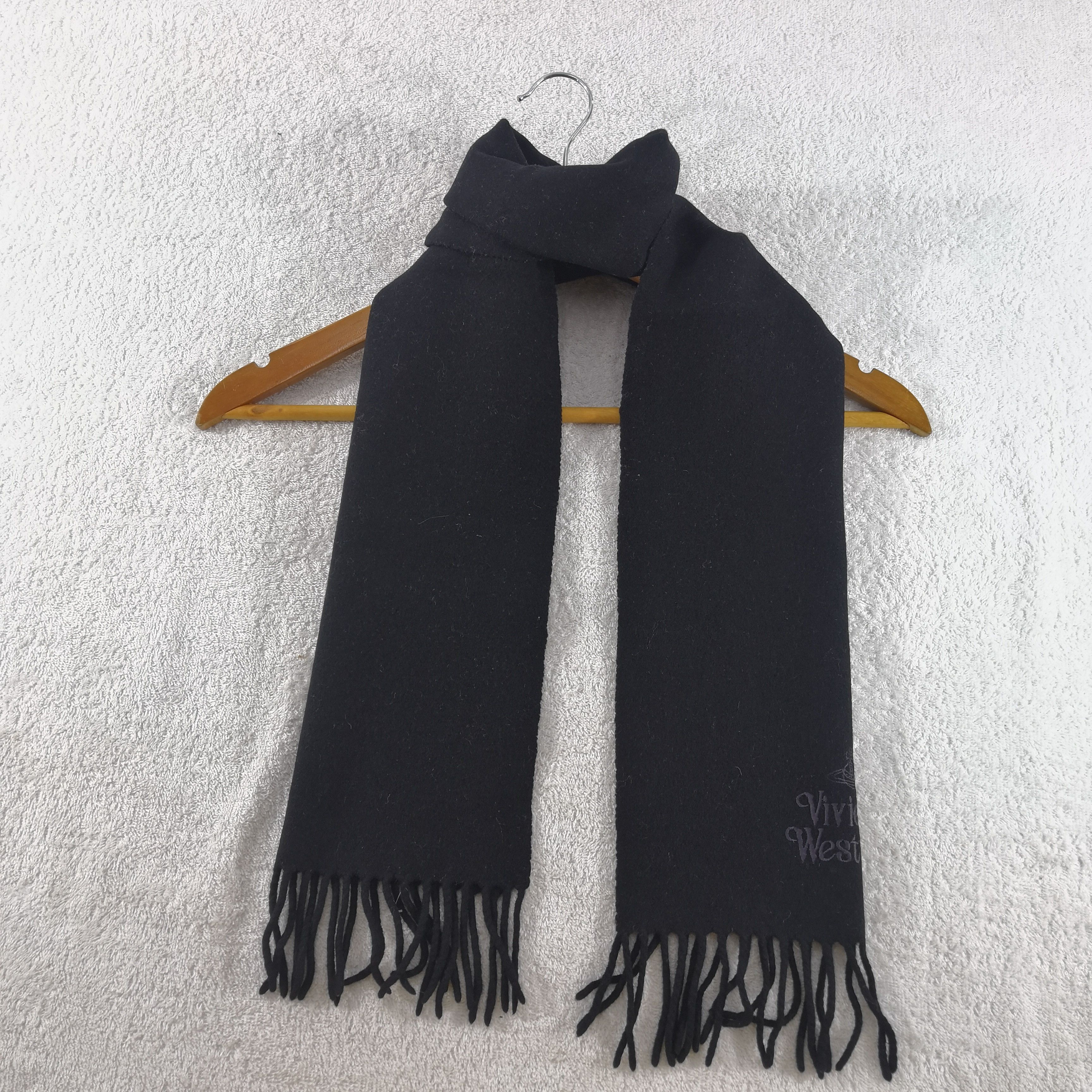 Vintage × Vivienne Westwood Vintage Vivienne Westwood Orbs Scarf Wool Scarves. Size ONE SIZE - 2 Thumbnail
