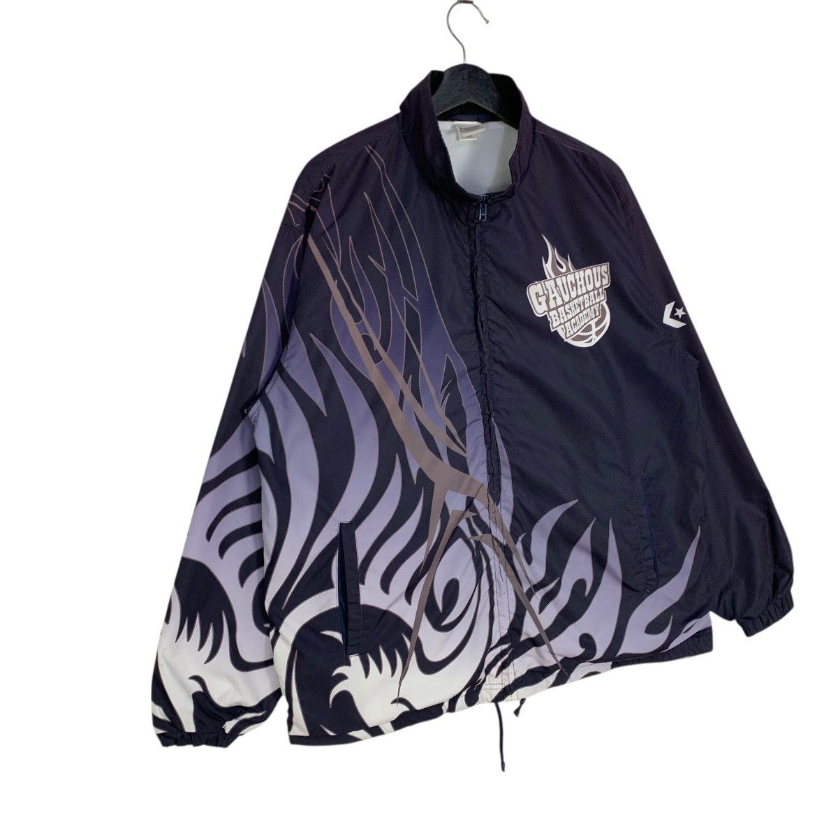 If Six Was Nine Vintage Converse Gauchous Basketball Fire Jacket Windbreaker Size US L / EU 52-54 / 3 - 2 Thumbnail