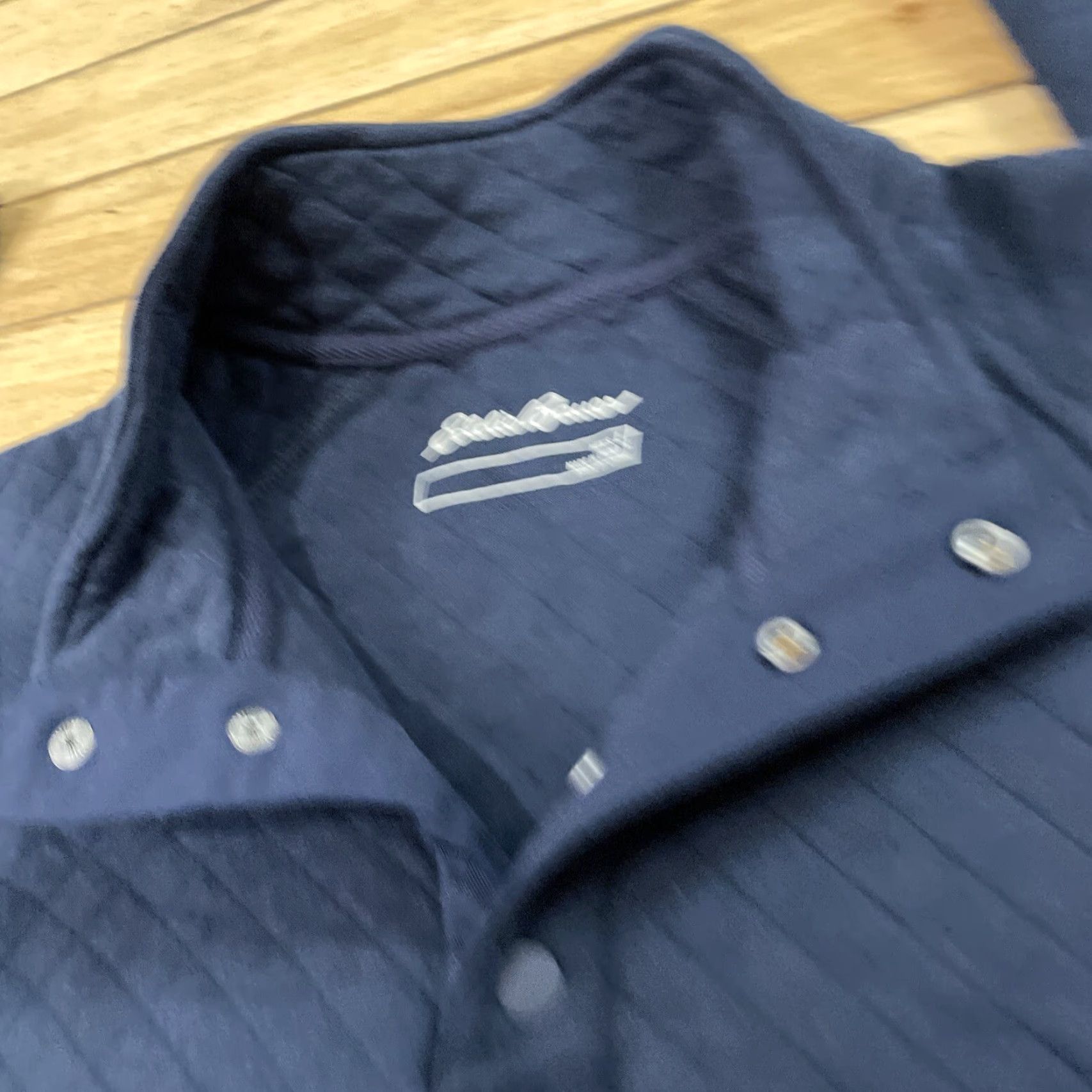 Eddie Bauer VINTAGE Eddie Bauer Mens L Jacket Snap MockNeck Navy Blue Western WorkWear Outdoors L Size US L / EU 52-54 / 3 - 5 Thumbnail