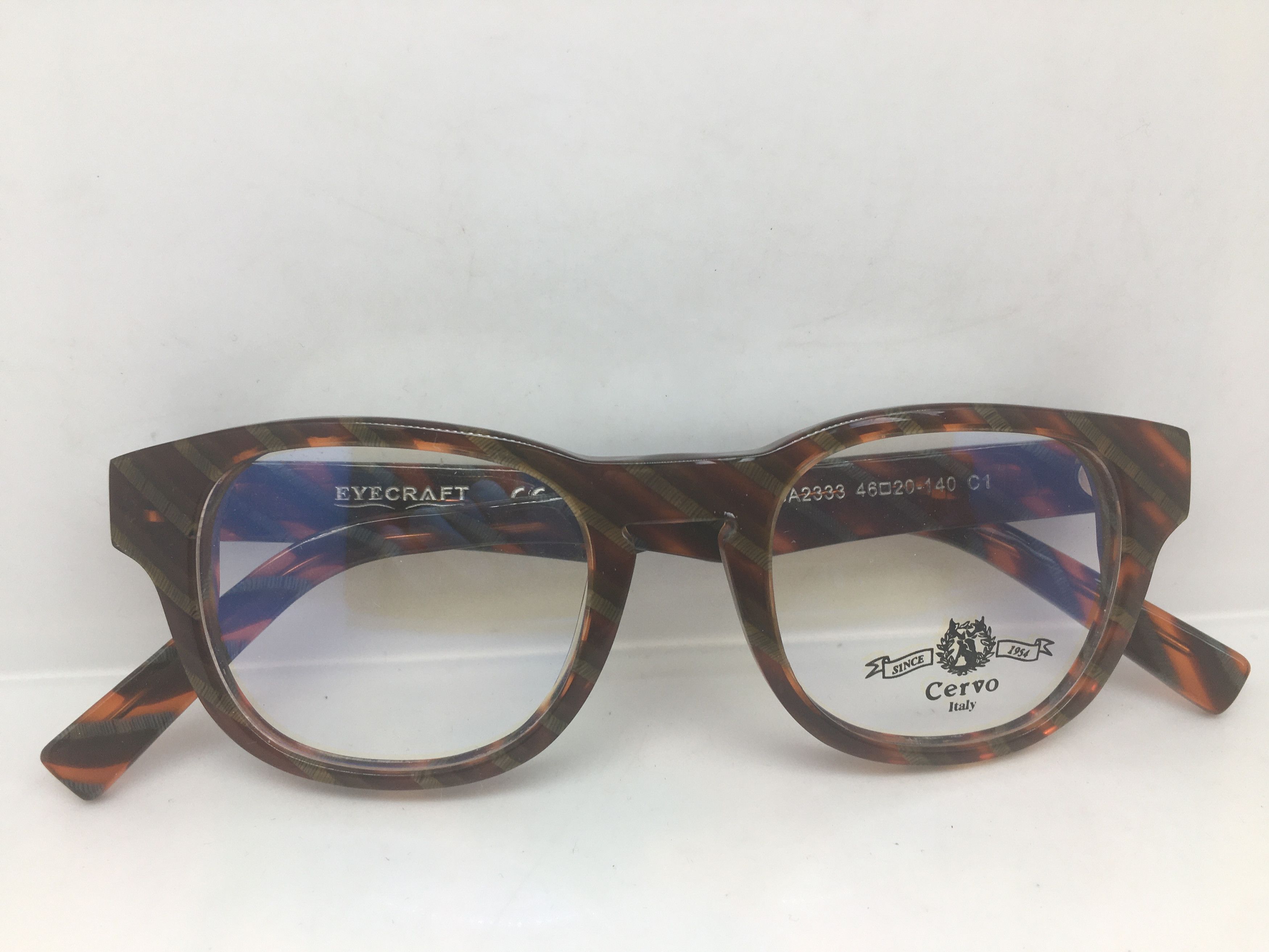Other EYECRAFT Red Brown Key Hole Eyeglasses Frame Size ONE SIZE - 6 Thumbnail