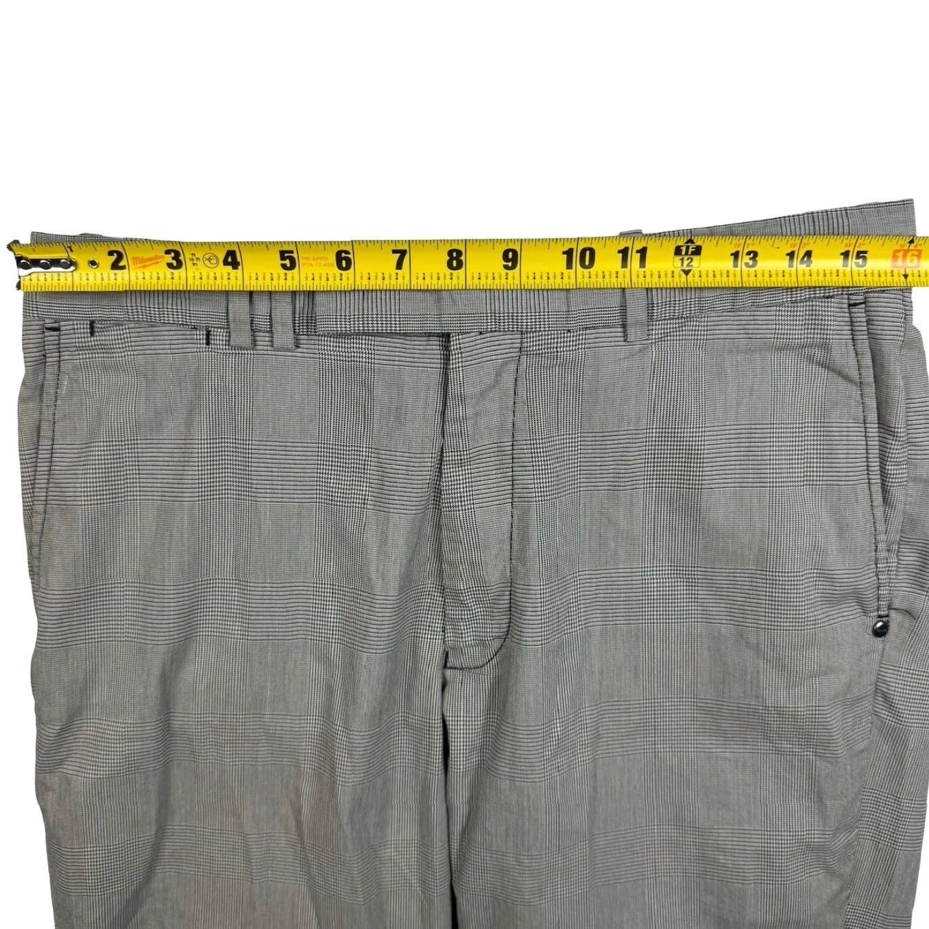 RLX Ralph Lauren VINTAGE RLX Ralph Lauren Men's Cotton Blend Flat Front Dress Pants Gray Plaid 32x34 Size US 32 / EU 48 - 6 Thumbnail